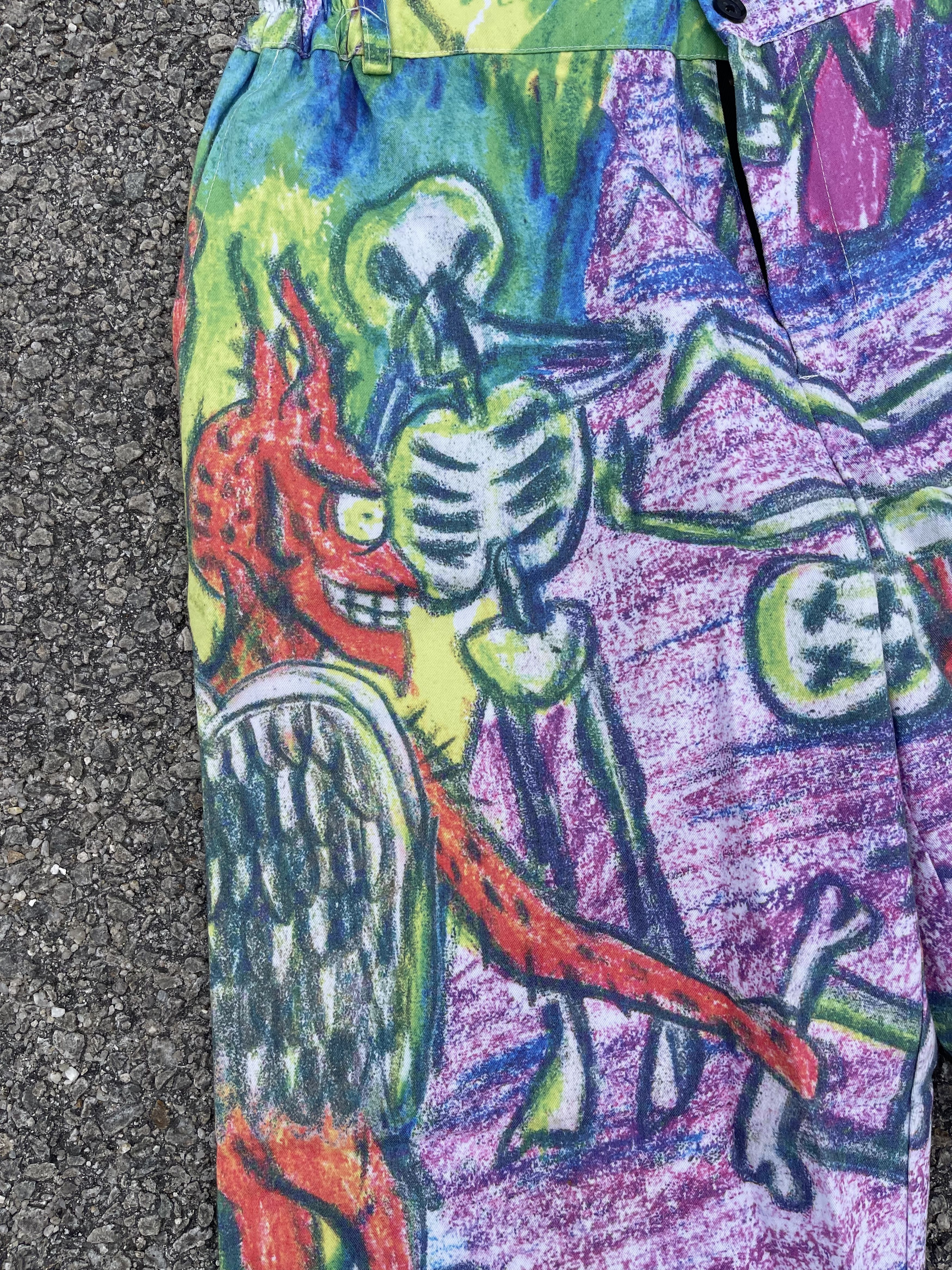 Nirvana “Skull Skater” Fullprint OVP Artwork Trouser Baggy Size US 30 / EU 46 - 4 Thumbnail