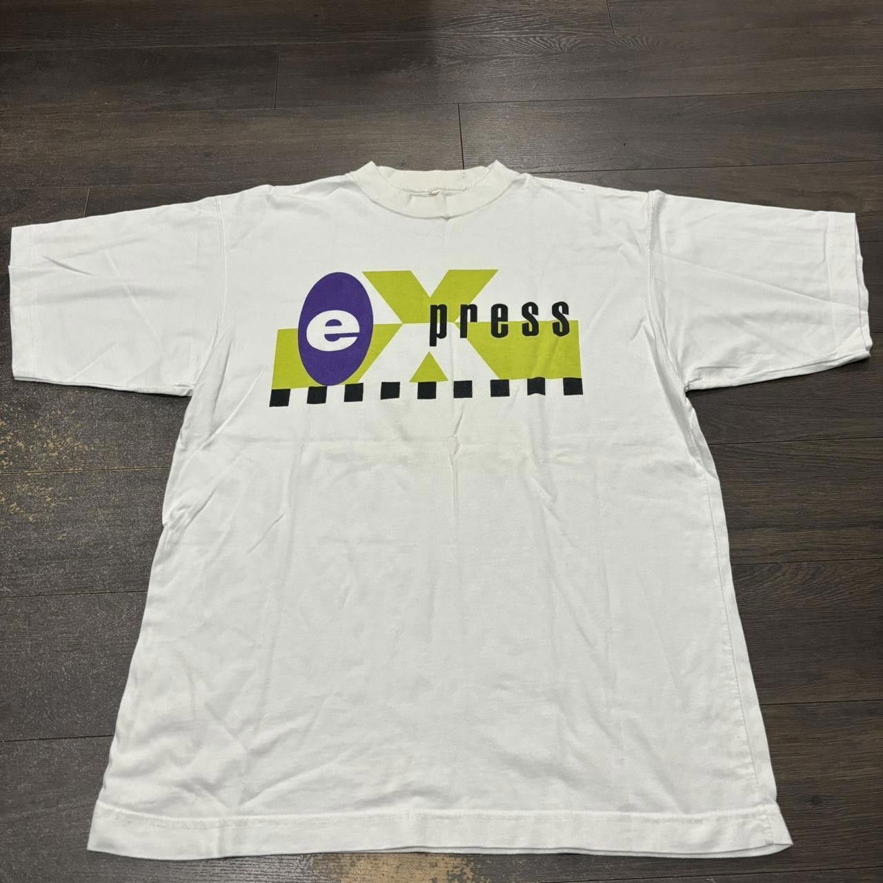 Designer Vintage Express Yourself T Shirt 90s Large Size US L / EU 52-54 / 3 - 2 Thumbnail