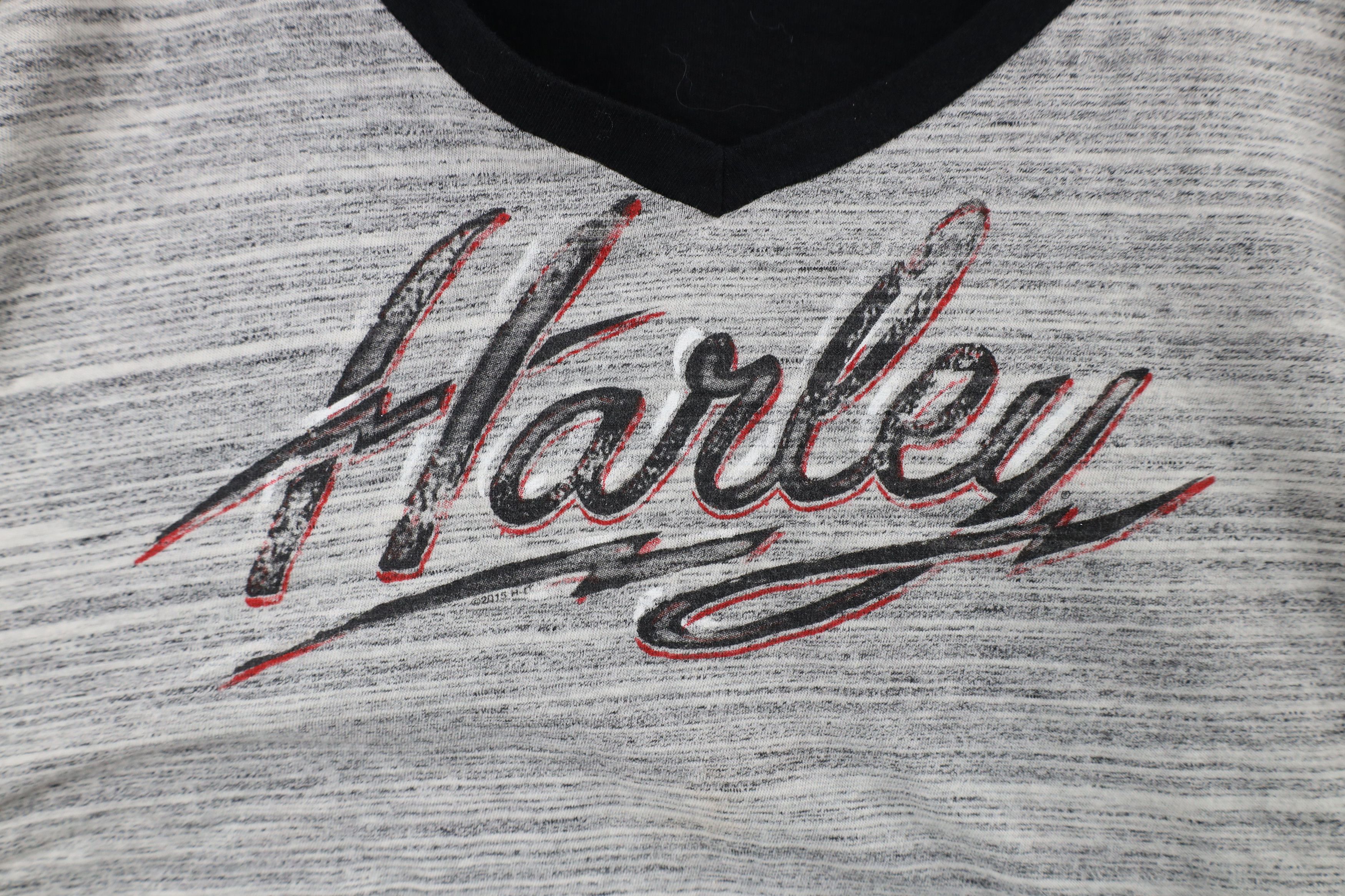 Harley Davidson × Vintage Vintage Y2K Harley Davidson Angel Wings Raglan T-Shirt USA Size XXL / US 16-18 / IT 52-54 - 4 Thumbnail