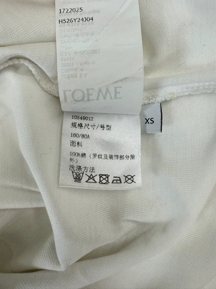 Loewe LOEWE Classic white T-shirt Size XS / US 0-2 / IT 36-38 - 5 Thumbnail