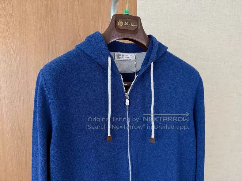 Brunello Cucinelli Brunello Cucinelli Pure Cashmere Hooded Knit Sweatshirt Size US S / EU 44-46 / 1 - 3 Thumbnail