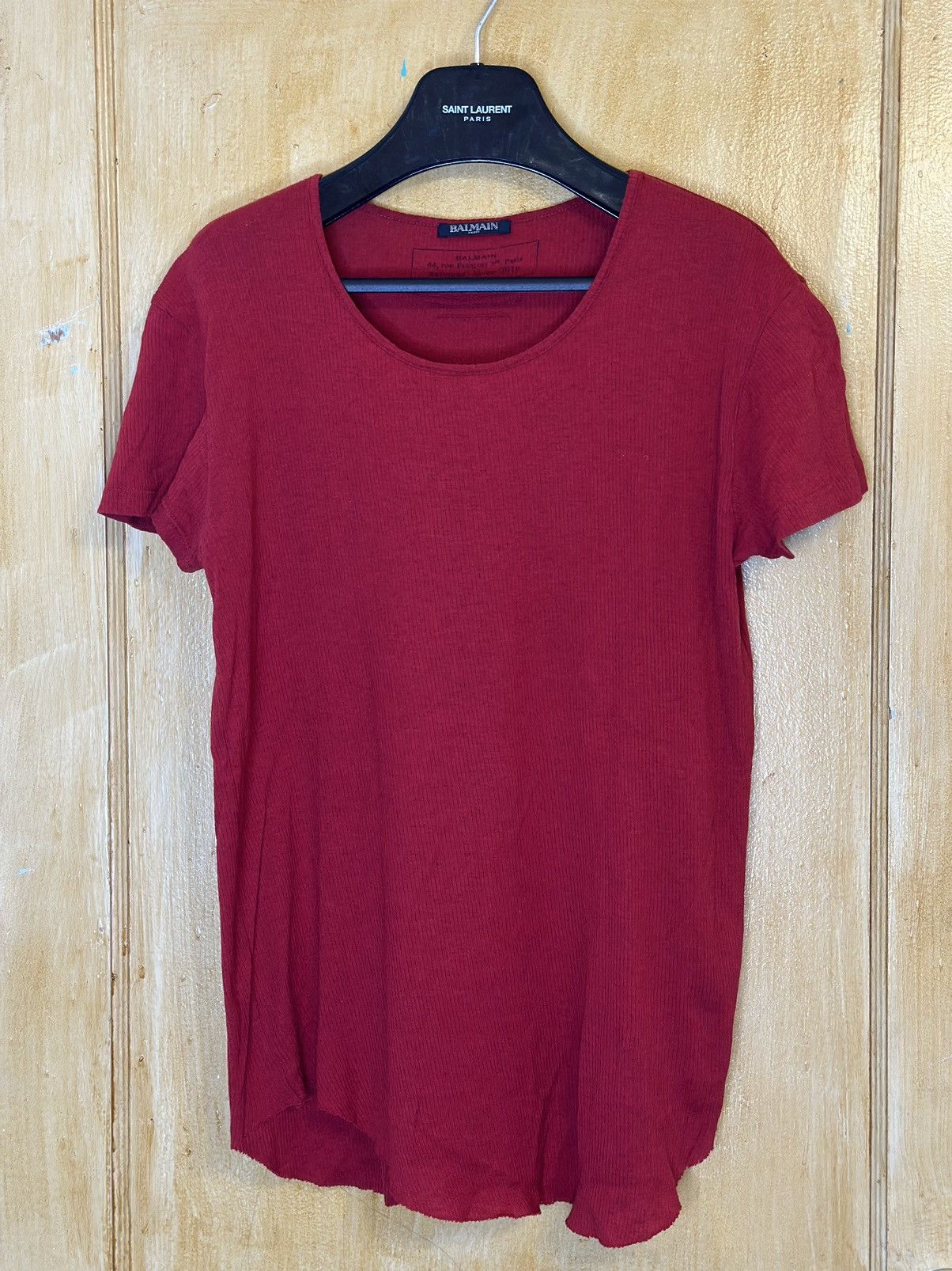 Balmain Rib Knit T-Shirt Size US L / EU 52-54 / 3 - 2 Thumbnail