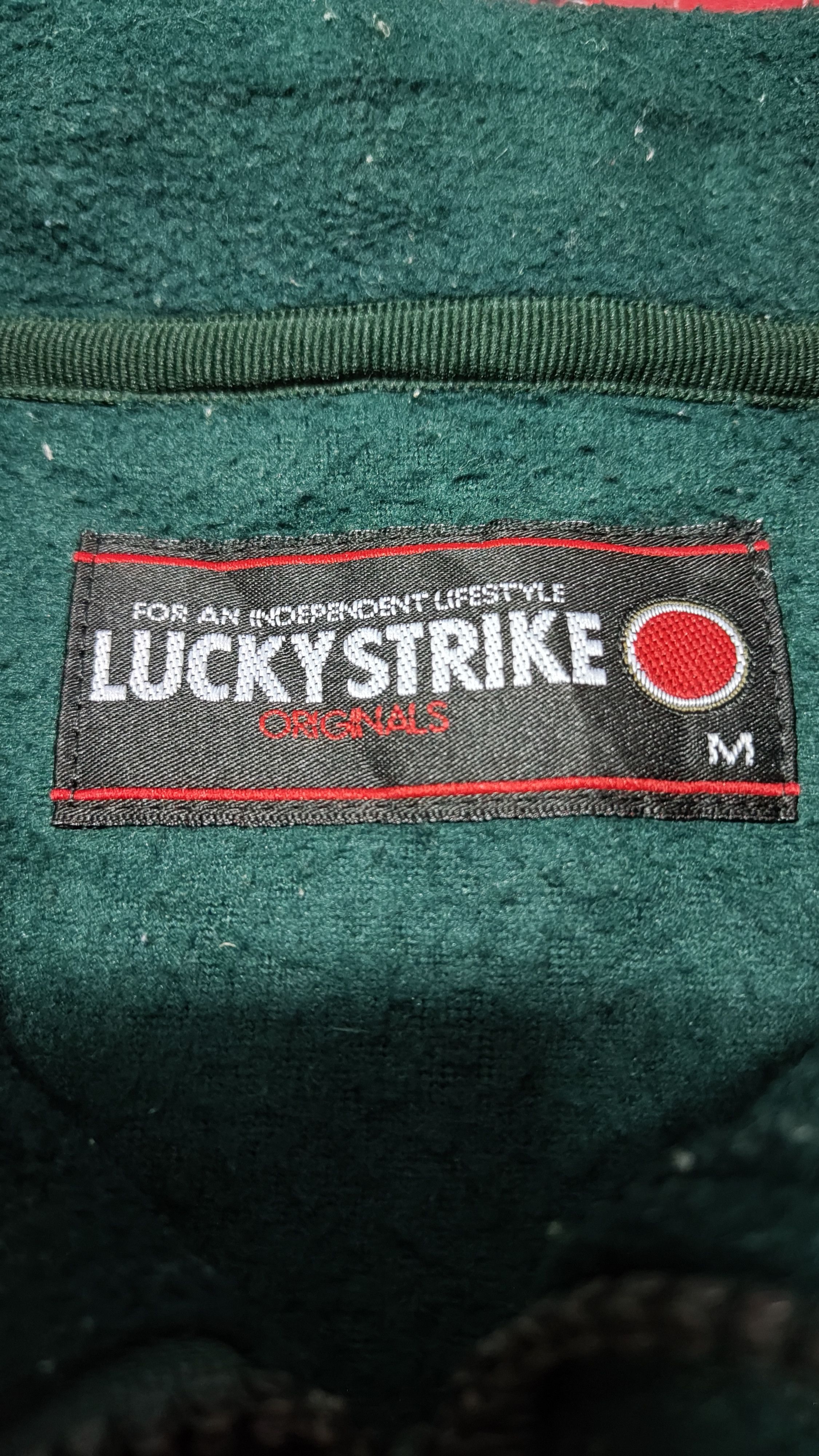 Sports Specialties × Vintage 🔥OFFER🔥 Vintage Lucky Strike sweater Fleece Half Zipper Size US M / EU 48-50 / 2 - 3 Thumbnail