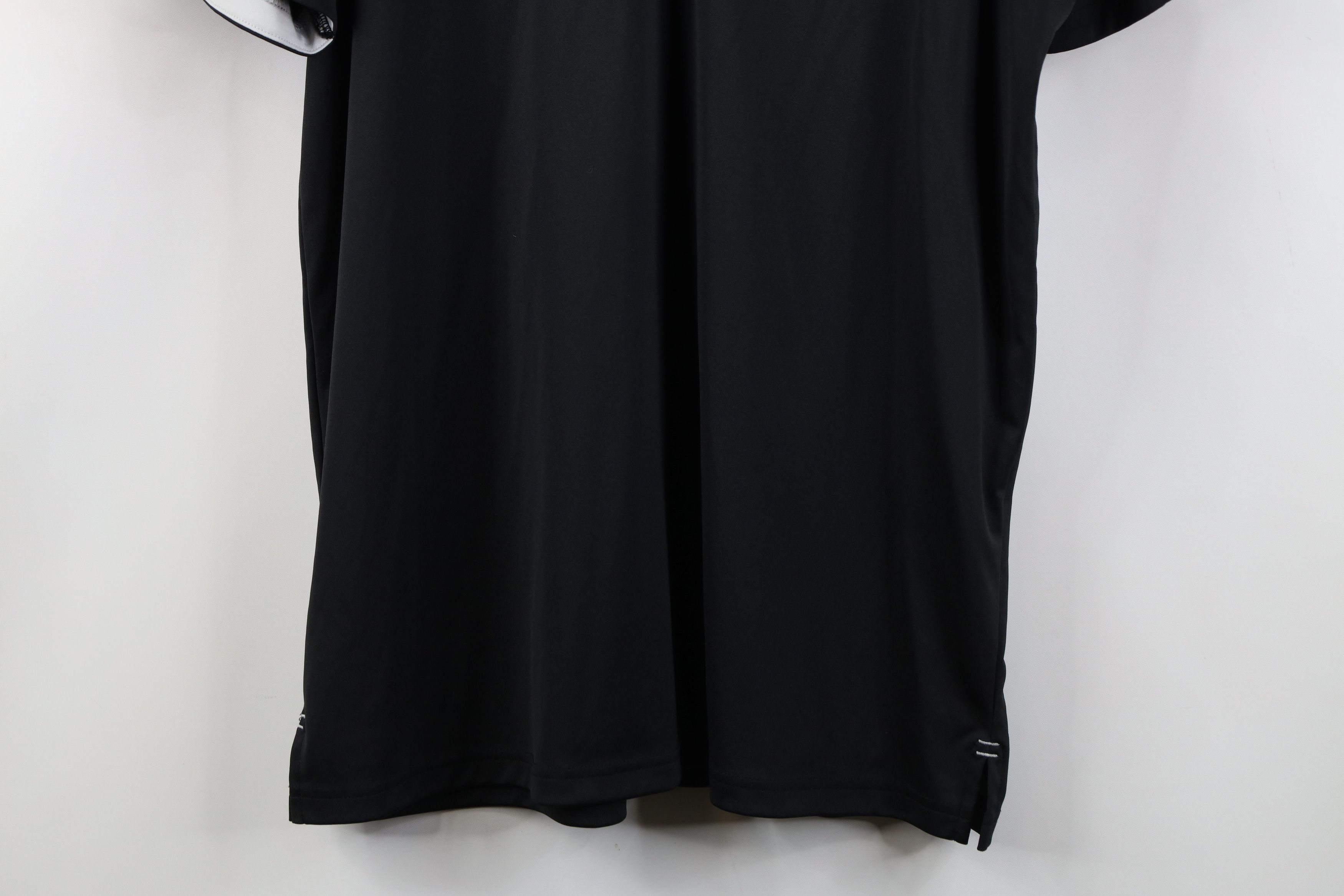 Oakley Vintage Y2K Oakley Spell Out Knit Collared Golf Polo Black Size US L / EU 52-54 / 3 - 3 Thumbnail