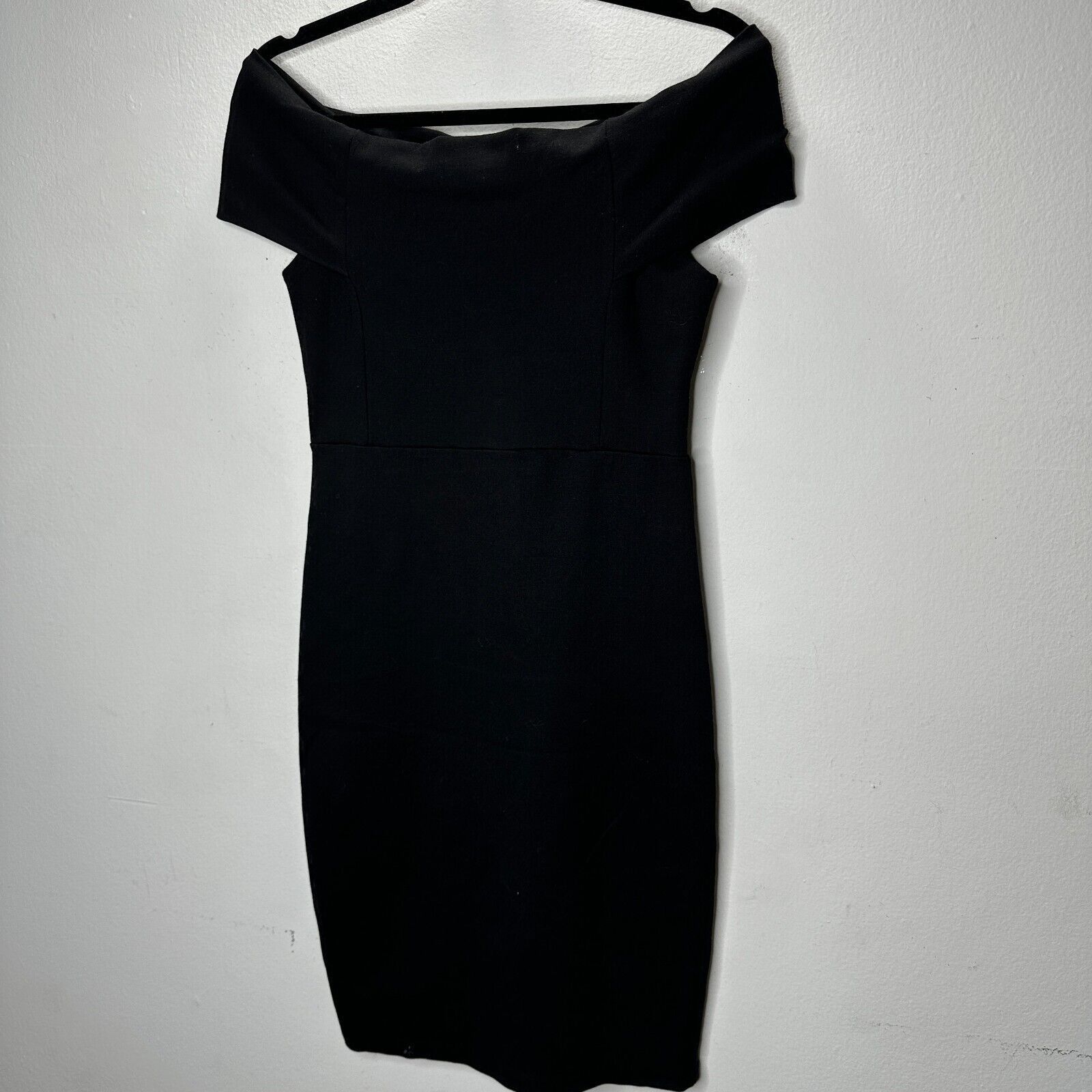 Zara Zara Sexy Black Off-Shoulder Bandeau bodycon Dress Medium Size M / US 6-8 / IT 42-44 - 4 Thumbnail