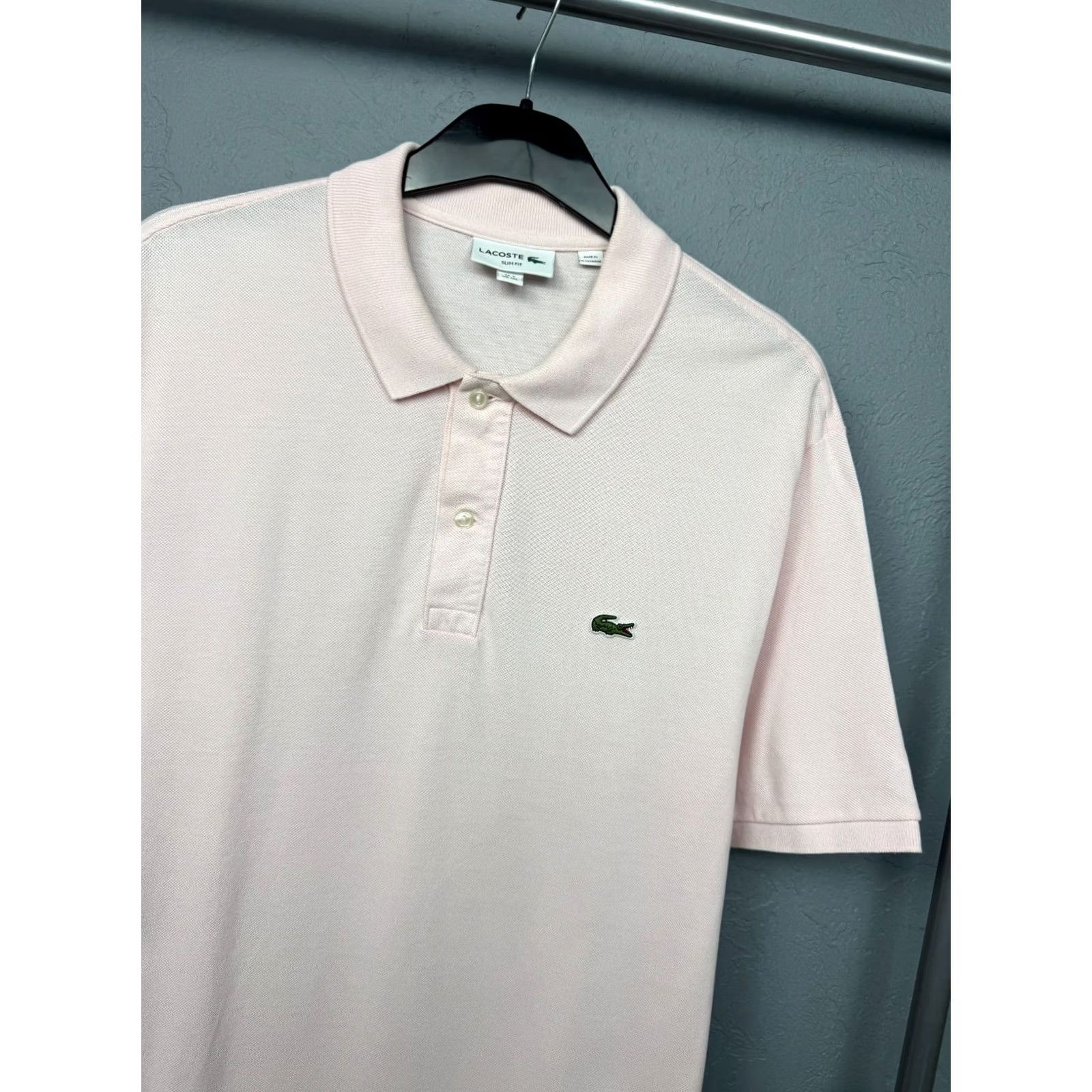 Lacoste Lacoste Polo Shirt Mens 2XL Pink Cotton Logo Short Sleeve Button Collared Vintage: No Size US XXL / EU 58 / 5 - 2 Thumbnail