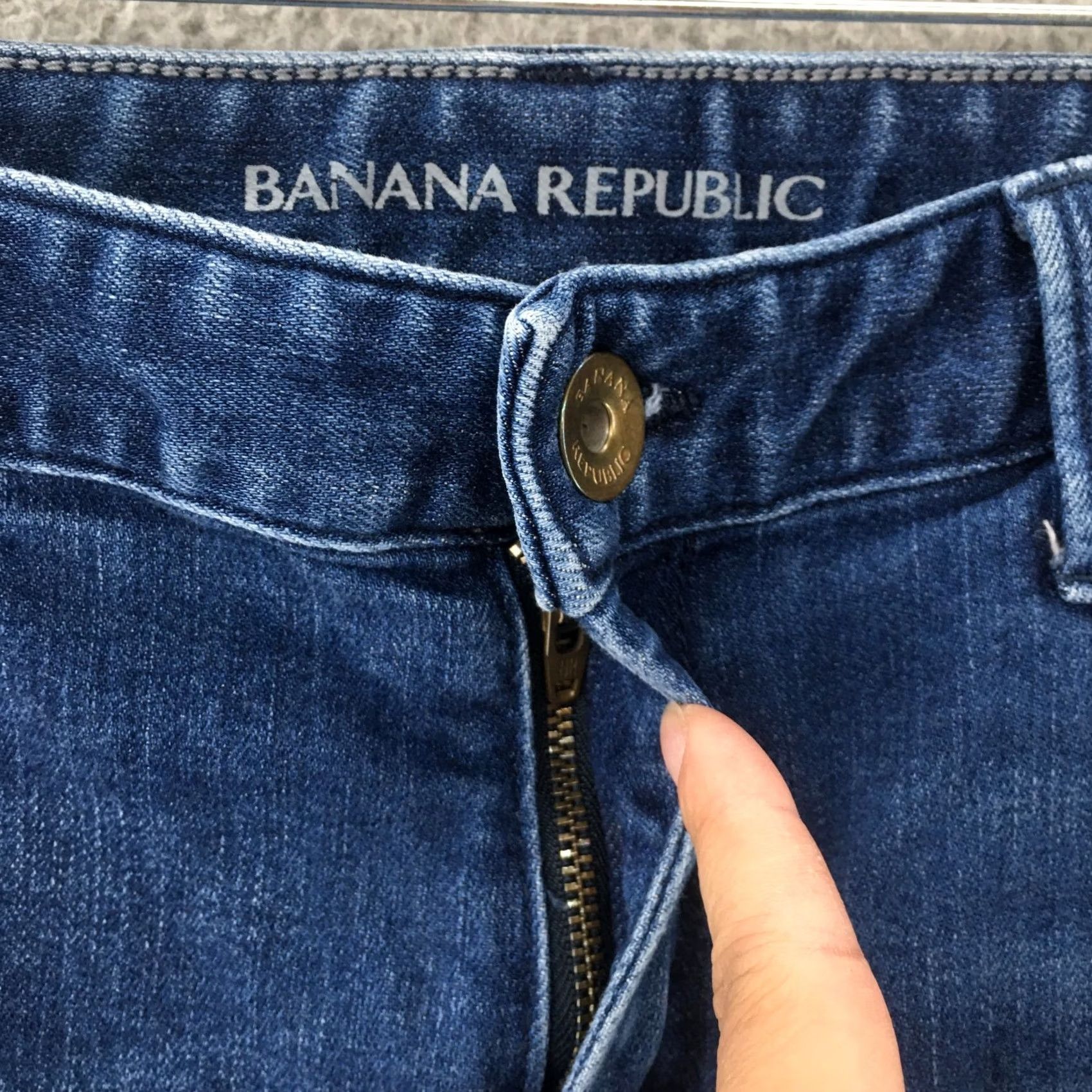 Banana Republic Banana Republic Skinny Denim Jeans Womens 30 Blue 5 Pocket Mid Rise Zip Fly Jeans Size 30" / US 8 / IT 44 - 4 Thumbnail