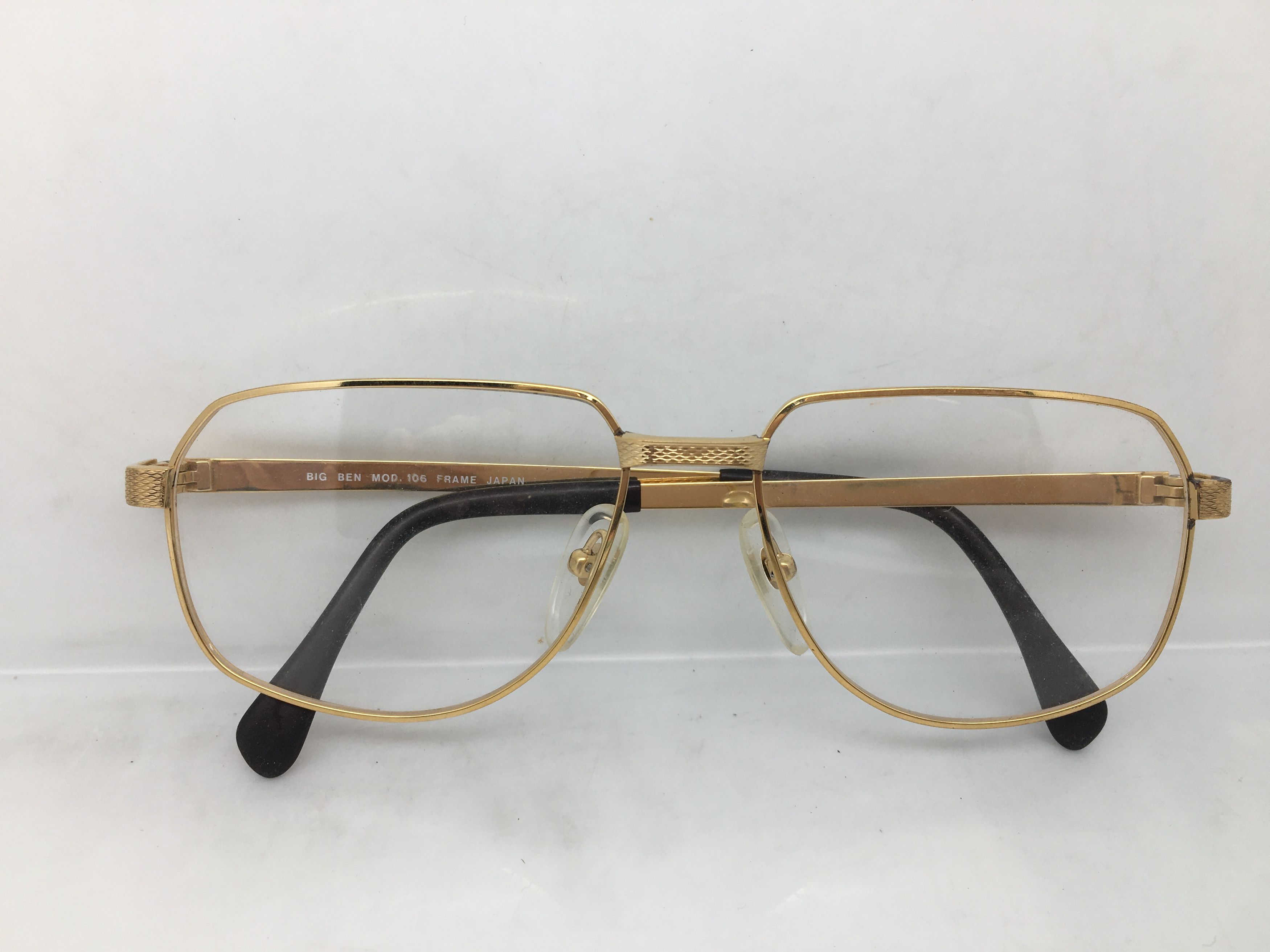 Vintage Vintage BIG BEN Gold Eyeglasses Frame Japan Size ONE SIZE - 7 Thumbnail