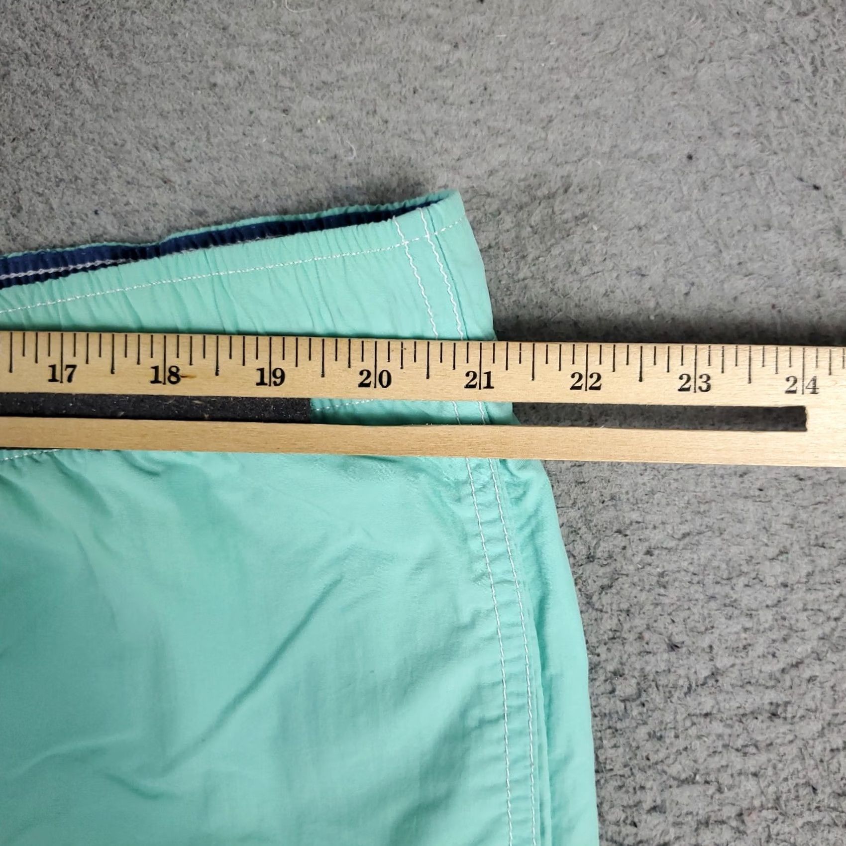 Nautica VINTAGE Nautica Bottom Mens XL Turquoise Beach Surf Trunks Blue Polyester Short Swim Trunks Aloha Hawaiian 80s 90s Mens Size US 36 / EU 52 - 2 Thumbnail