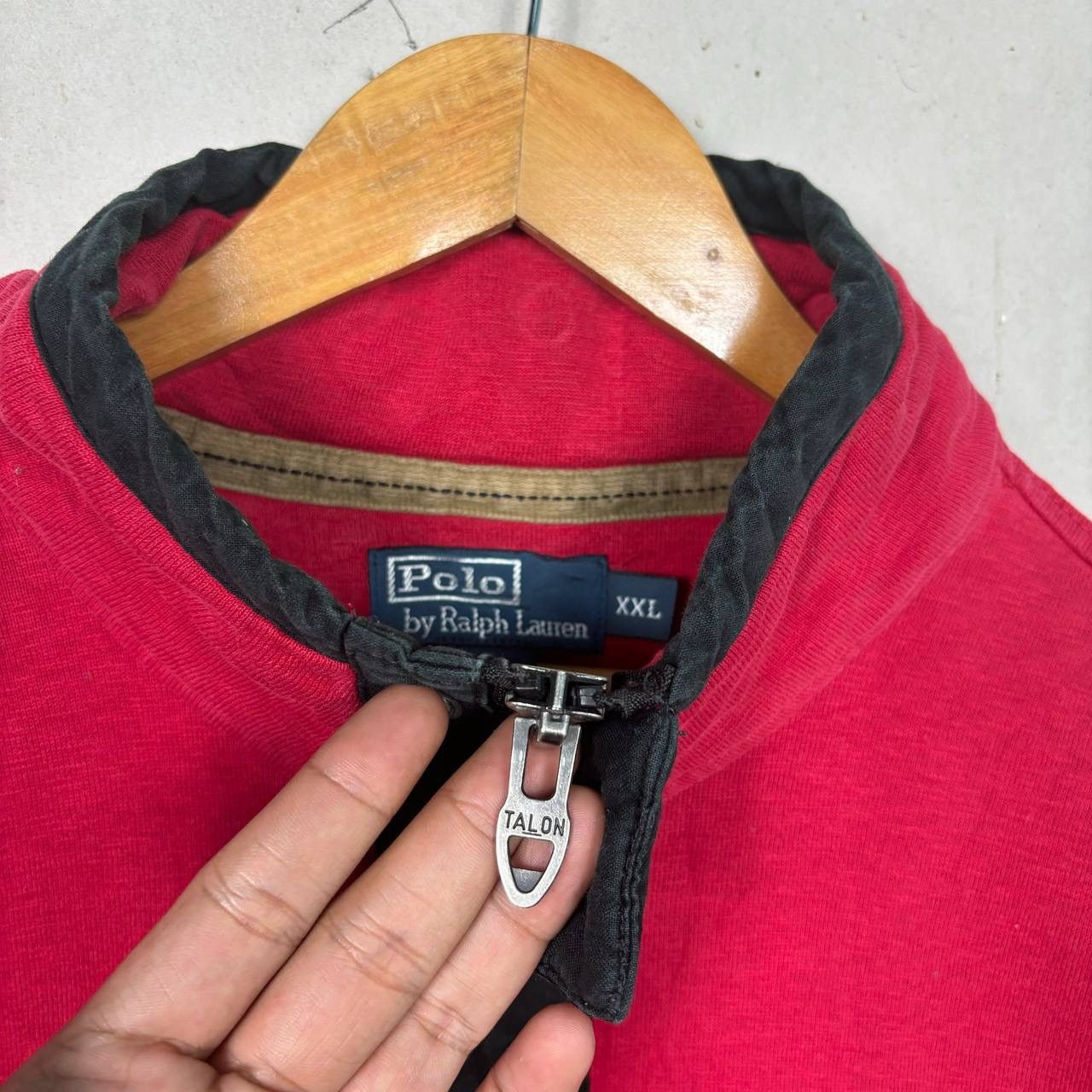Polo Ralph Lauren Vtg Polo Ralph Lauren 1/4 Zip Pullover XXL Red Talon Size US XXL / EU 58 / 5 - 9 Thumbnail