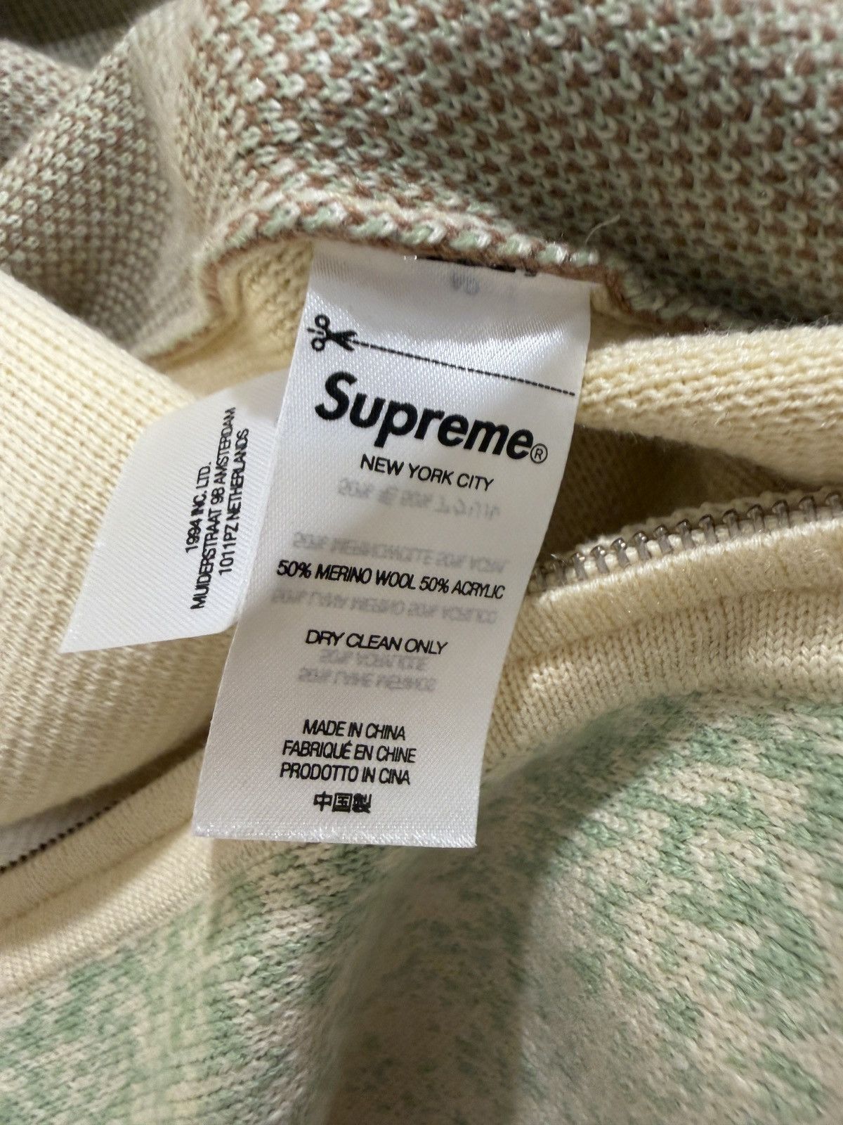 Supreme Supreme Gradient Stripe Zip Up Cardigan (SS22) Size US L / EU 52-54 / 3 - 6 Thumbnail