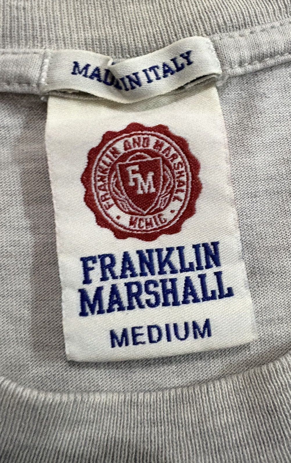 Franklin & Marshall FRANKLIN & MARSALL Spellout Tee Size US M / EU 48-50 / 2 - 7 Thumbnail