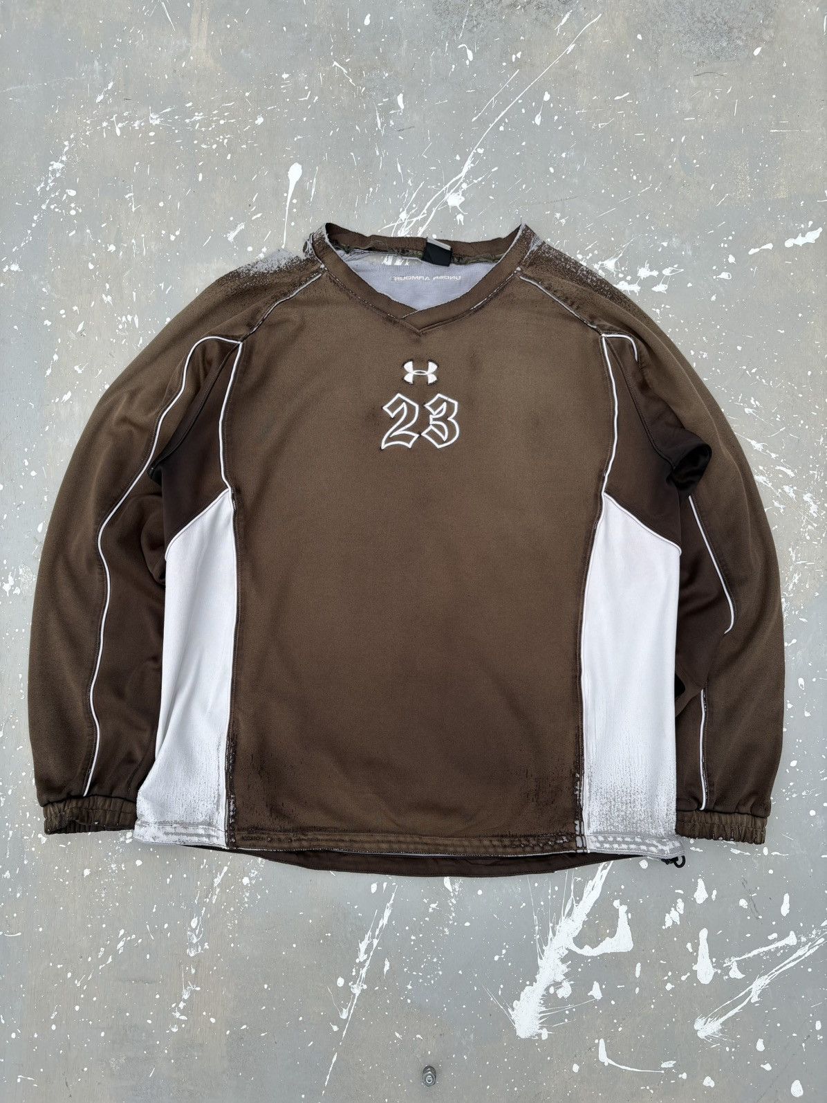 Under Armour Trashed Distressed & Sunfaded Under Armour Long Sleeve Punk Size US XL / EU 56 / 4 - 4 Thumbnail