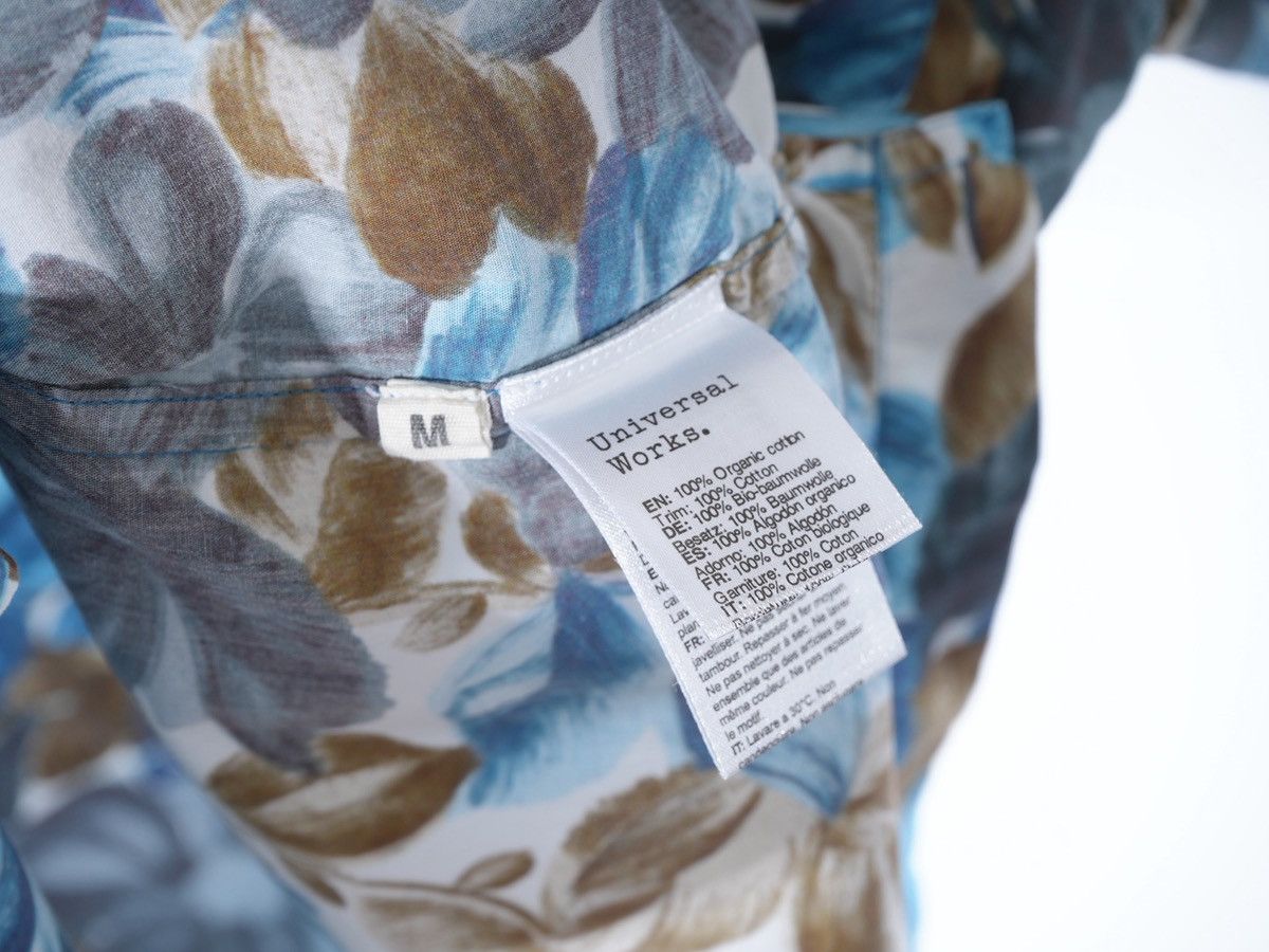 Universal Works Universal Works Men's Shirt Blue Floral Print M Size US M / EU 48-50 / 2 - 4 Thumbnail