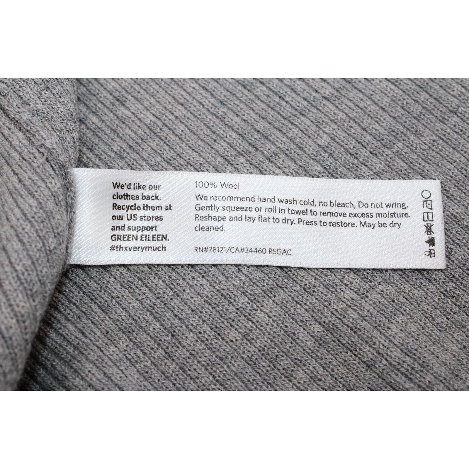 Eileen Fisher EILEEN FISHER Long Stretch Ribbed Knit Wool Cardigan Sz XXS Size XXS / US 00 / IT 34 - 5 Thumbnail