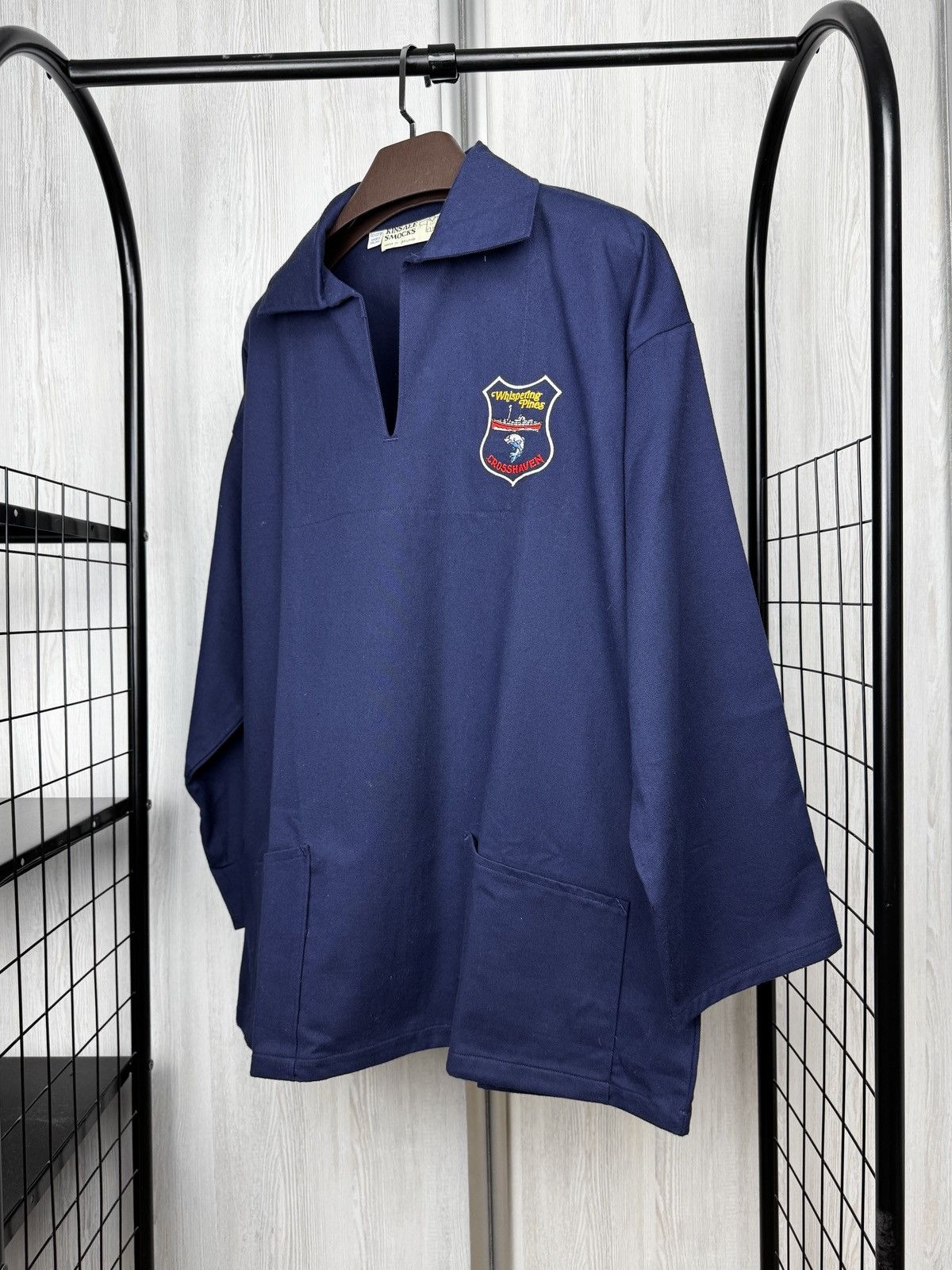 Other Vintage 70s 80s Kinsale Smocks Pullover Twill Fisherman Blue Size US L / EU 52-54 / 3 - 5 Thumbnail