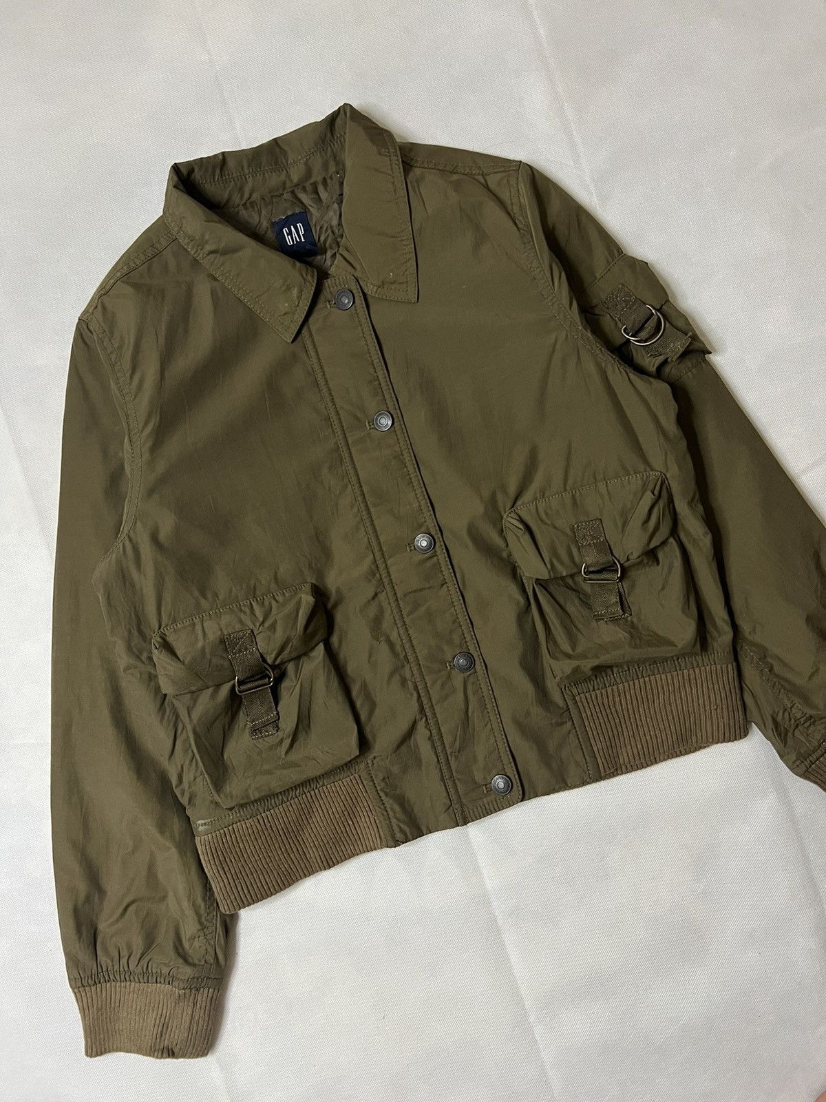 Gap Gap Tactical Multi Pocket Nylon Bomber Jacket Size M / US 6-8 / IT 42-44 - 6 Thumbnail
