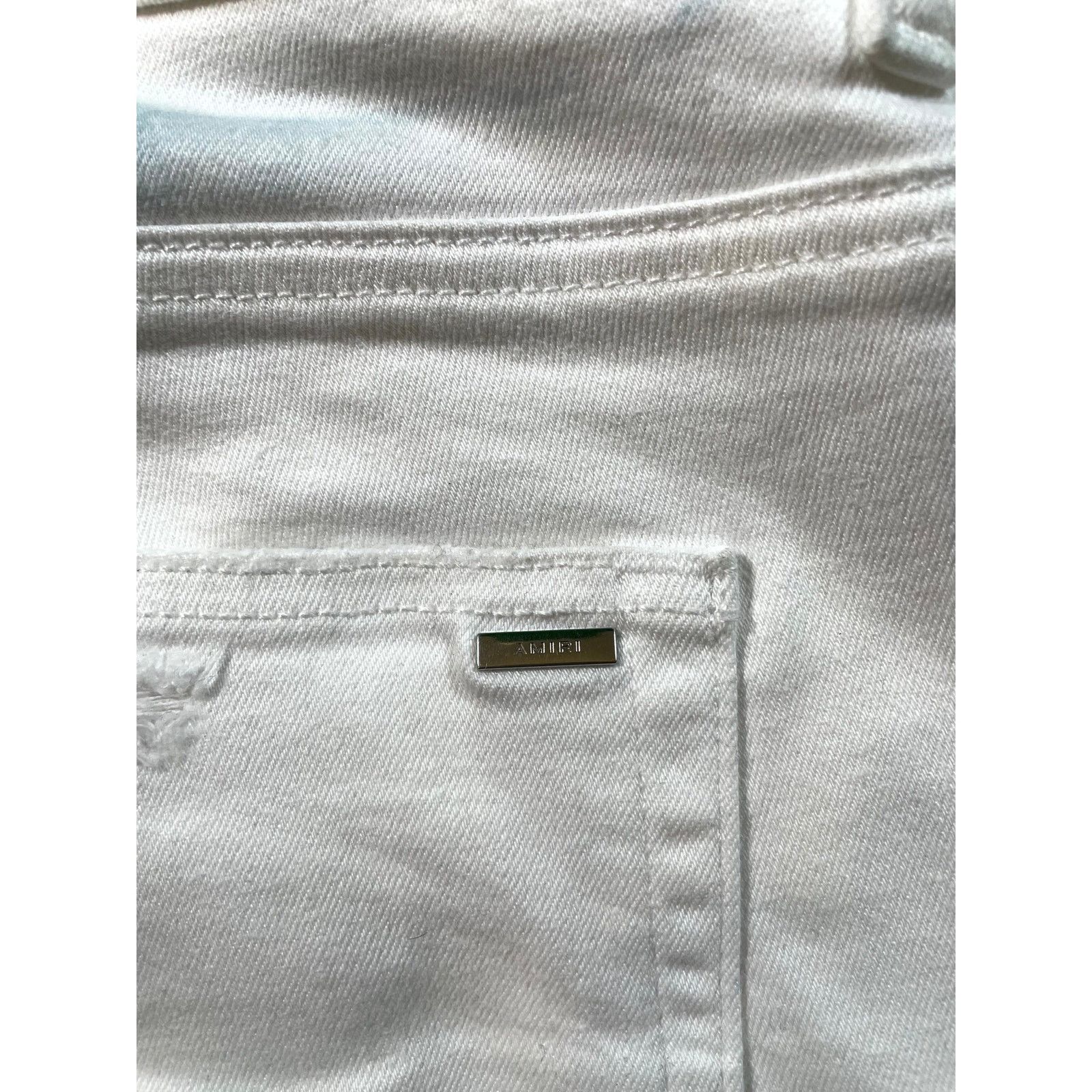Amiri Amiri "MX1 Patch" White Jeans Size US 38 / EU 54 - 9 Thumbnail