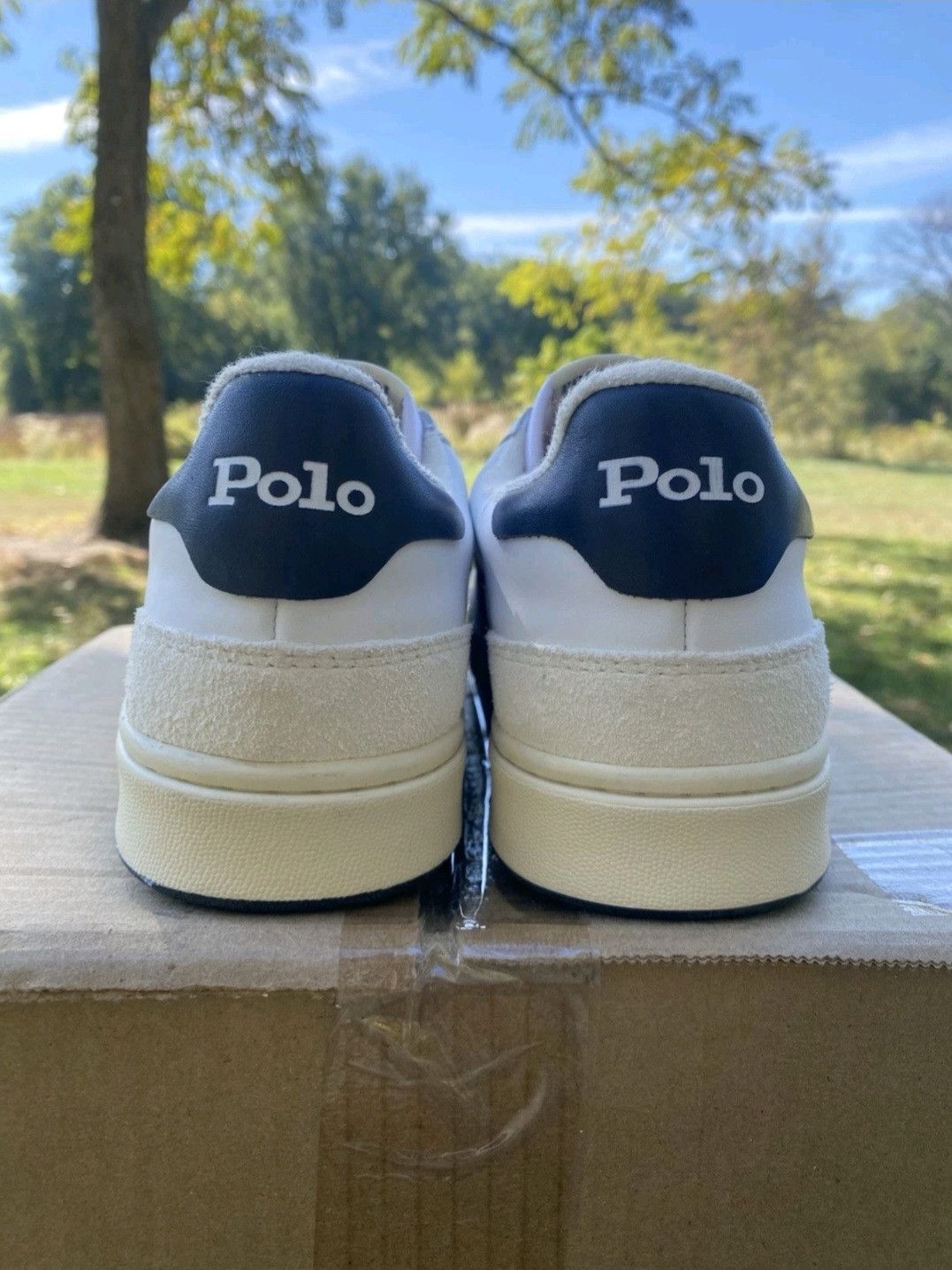 Ralph Lauren Ralph Lauren Polo Court Sneakers White Navy Red Retro 002 Size US 9 / EU 42 - 6 Thumbnail