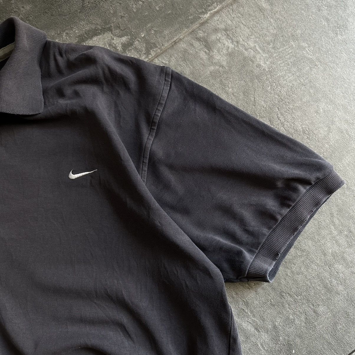 Nike × Vintage Vintage Nike Polo T-shirts Basic Fit Small Logo Trashed Y2K Size US L / EU 52-54 / 3 - 6 Thumbnail