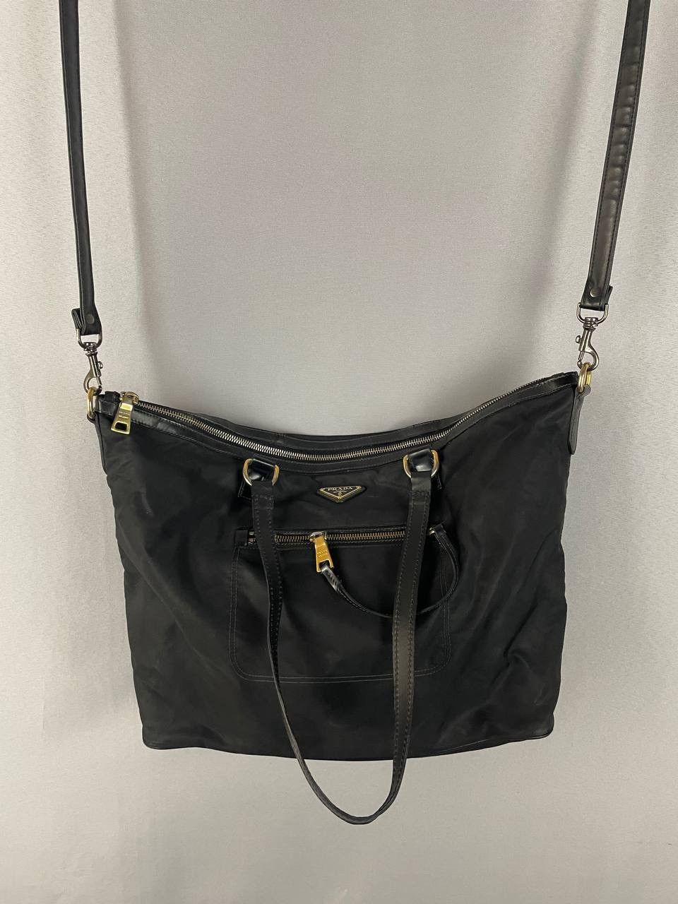 Prada Prada Nylon Black Bag Size ONE SIZE - 1 Thumbnail