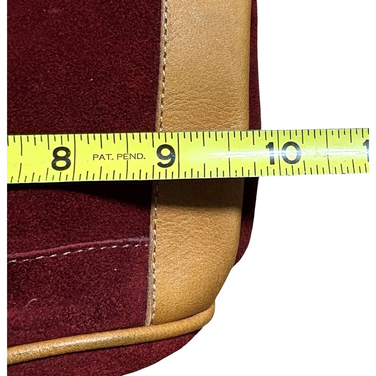 4SDESIGNS Terra Natural Designs Suede Leather Crossbody Purse Handbag Floral Bohemian Crossbody Bag Womens Small Natural Multicolor Strap 20in 10in 9in Wide Size ONE SIZE - 7 Thumbnail