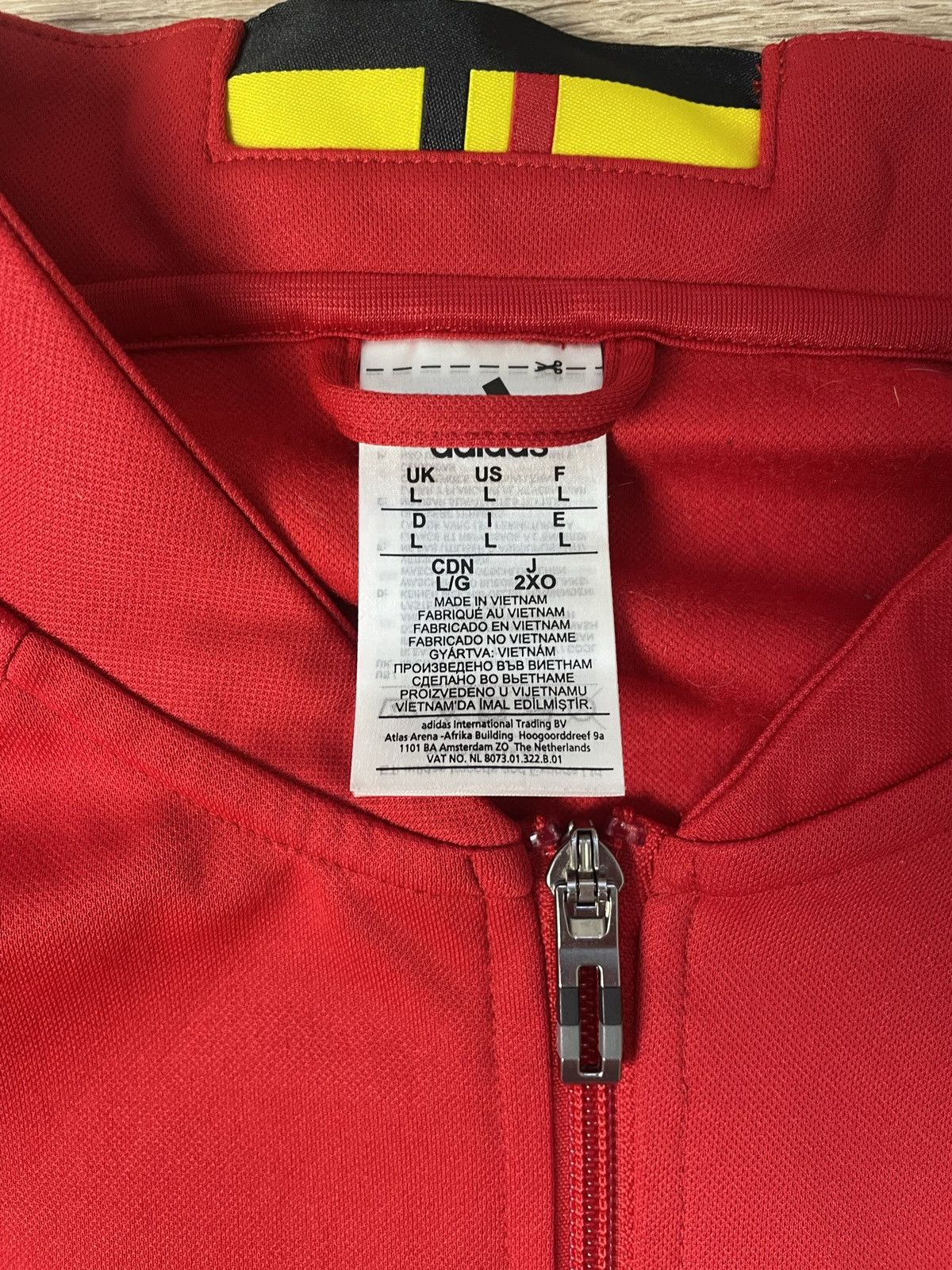 Adidas Belgium National Team Football Track Top Jacket 2016-2017 L Size US L / EU 52-54 / 3 - 2 Thumbnail