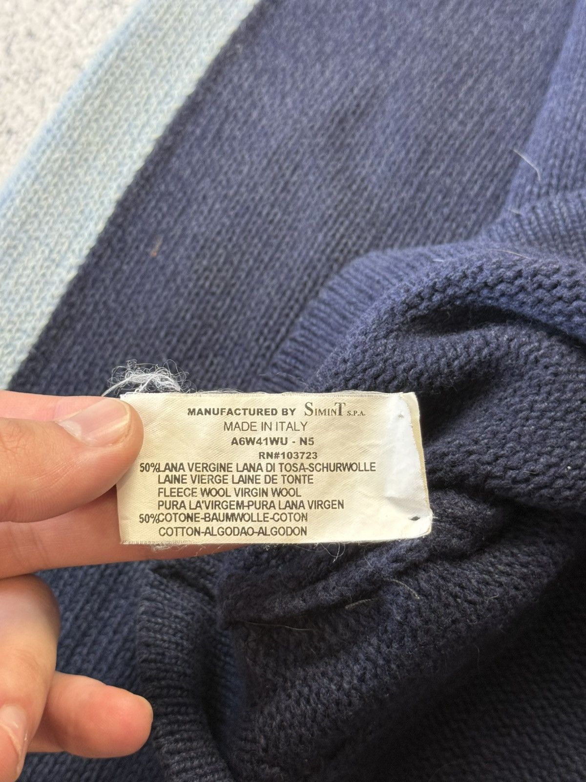 Armani Vintage Armani Jeans Knitwear Hoodie Y2K big Logo Size US L / EU 52-54 / 3 - 19 Thumbnail