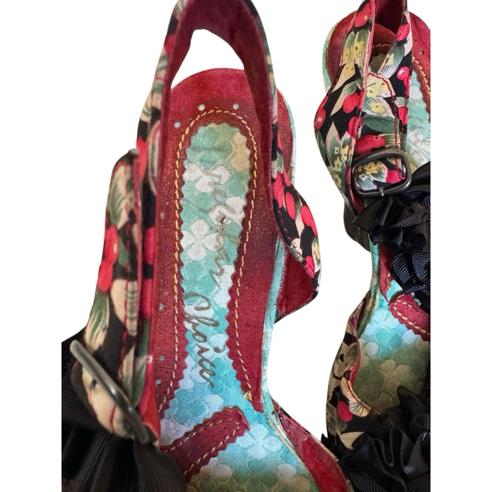 Other IRREGULAR CHOICE Raspberry Ripples Slingback Sandal Platform Size US 9.5 / IT 39.5 - 5 Thumbnail