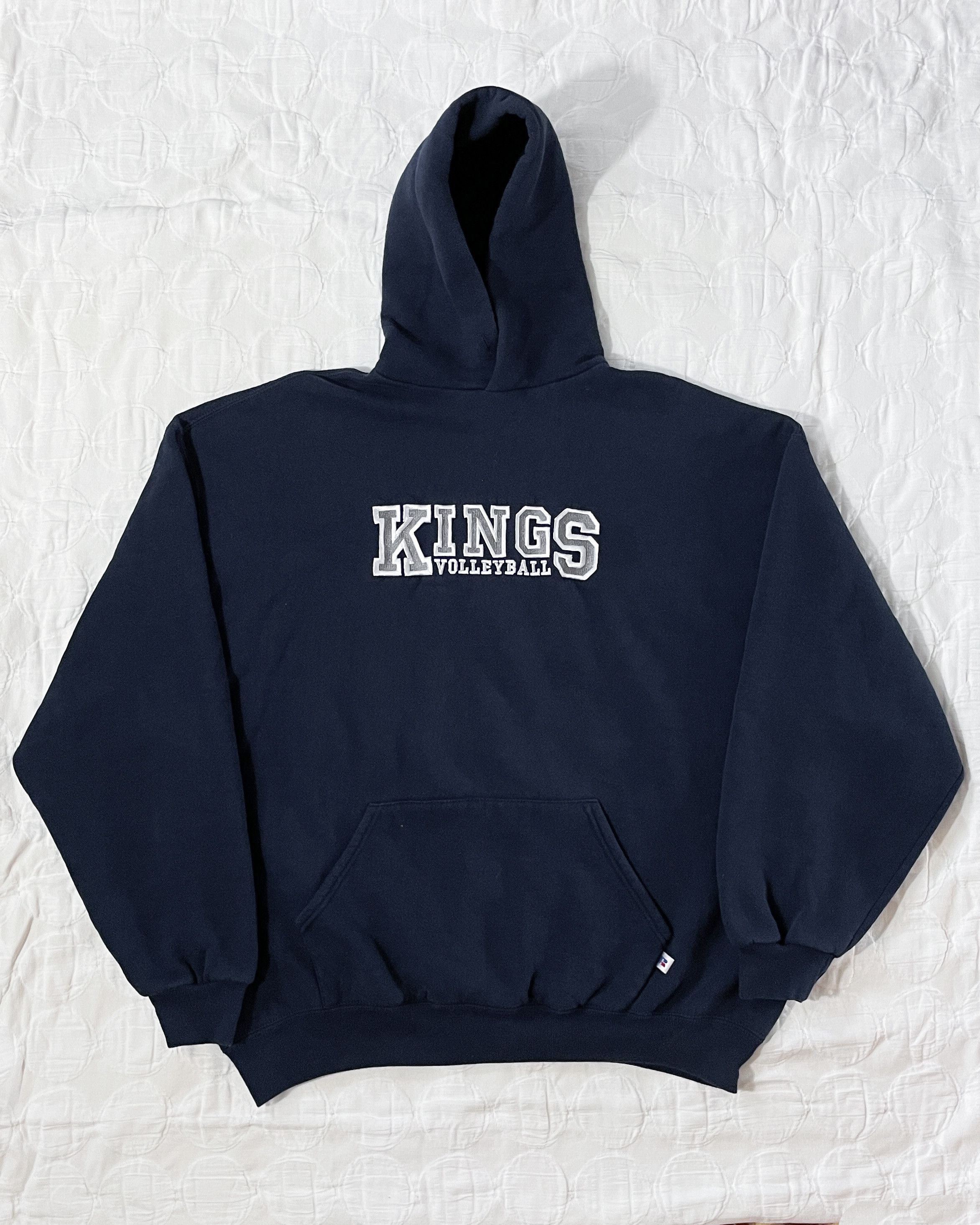 Russell Athletic × Vintage 2000s Boxy Faded 'Kings Volleyball' Russell Athletic Hoodie Size US XXL / EU 58 / 5 - 1 Thumbnail