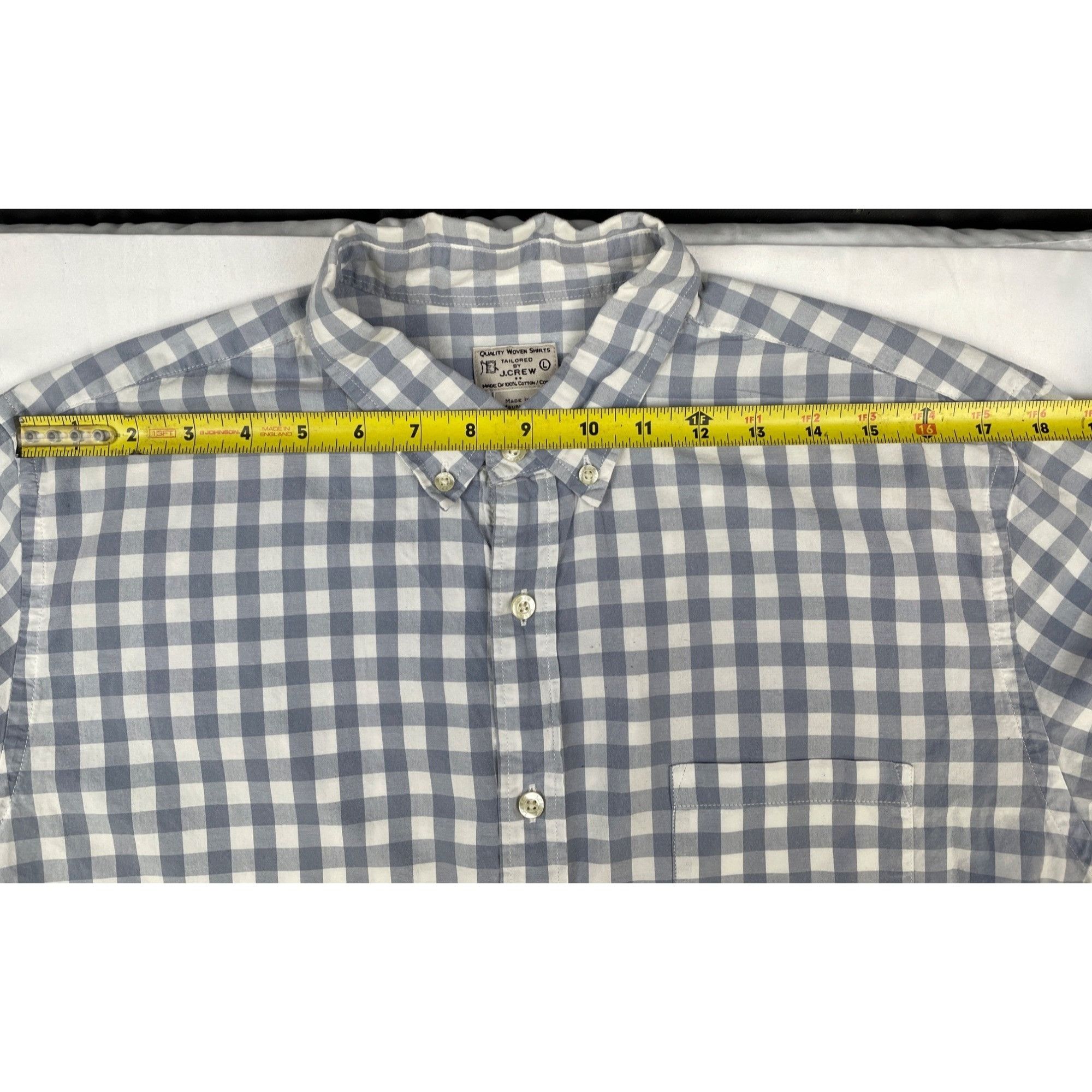Other J Crew Men's Blue/White Checkered Button up/Long Sleeve Shir Size US L / EU 52-54 / 3 - 8 Thumbnail