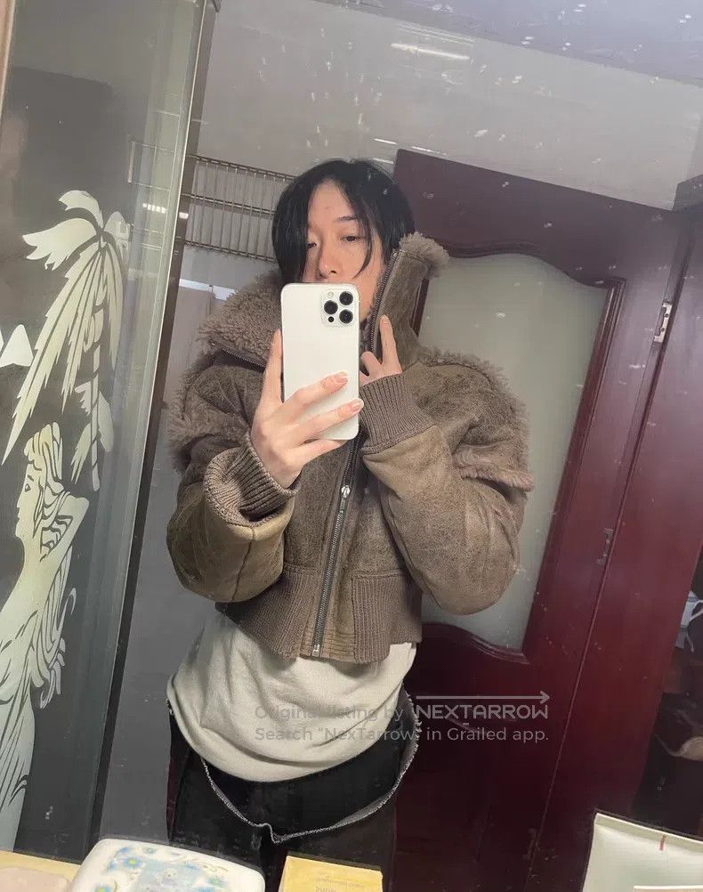 Rick Owens Rick Owens 25FW Vampire Stand Collar Shearling Leather Jac Size L / US 10 / IT 46 - 6 Thumbnail