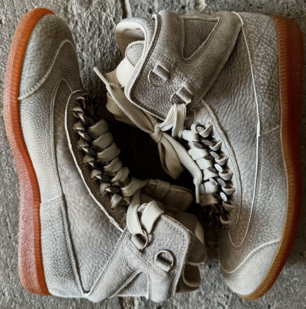 Maison Margiela Maison Margiela - FW11 - Bulldog Chain High Top Sneaker Size US 8 / EU 41 - 9 Thumbnail