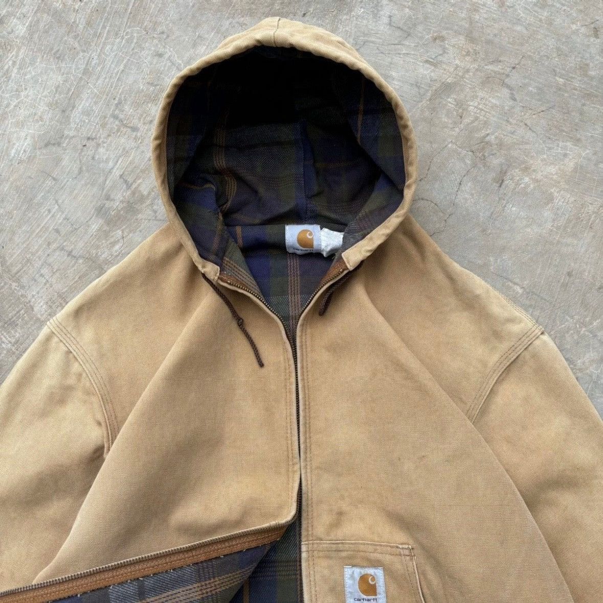 Carhartt Vintage 1990s Carhartt Active Flannel Lined Jacket Size US L / EU 52-54 / 3 - 2 Thumbnail