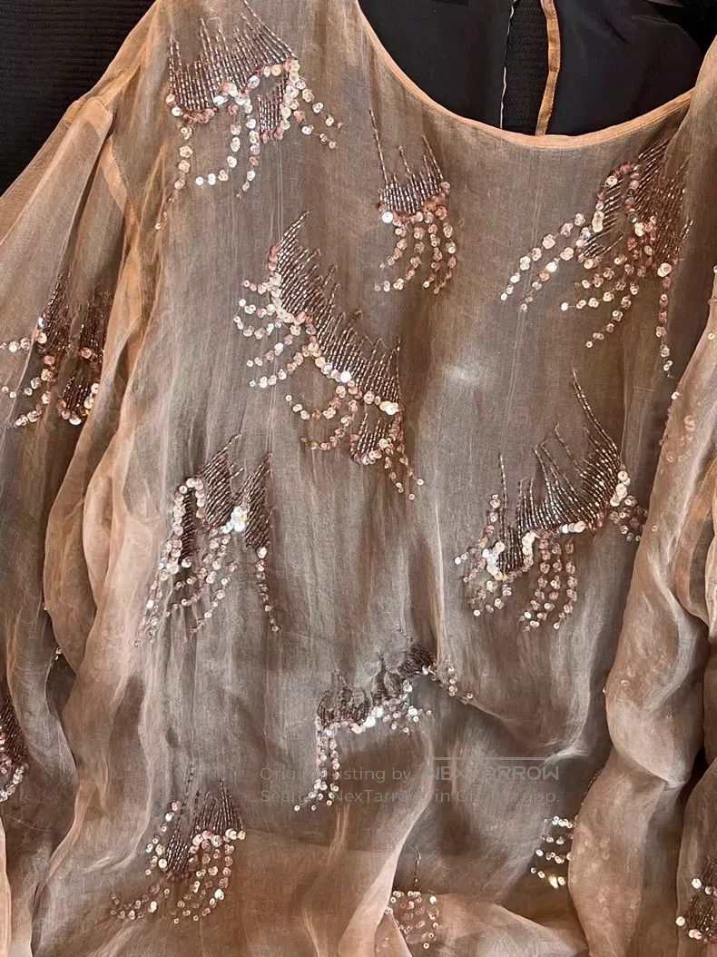 Dries Van Noten Dries Van Noten SIZE:36 Beaded Shiny Top Size S / US 4 / IT 40 - 3 Thumbnail