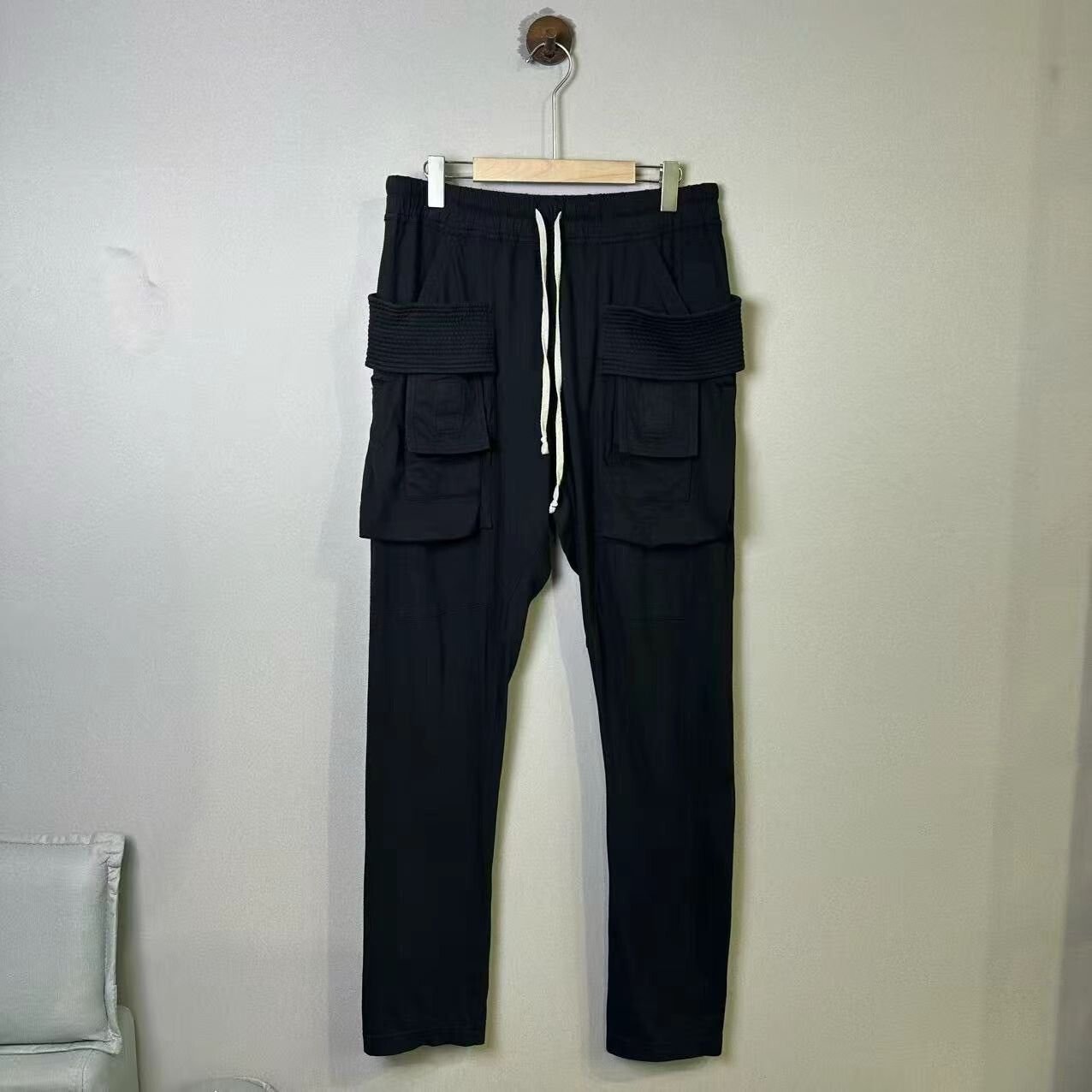 Rick Owens Rick Owens Black Cargo Pants Size M Size US 28 / EU 44 - 1 Thumbnail