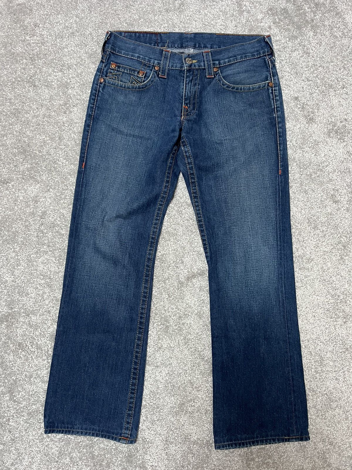 True Religion Vintage True Religion Baggy Fit Wide Leg Flared Jeans 34x33 Size US 34 / EU 50 - 6 Thumbnail