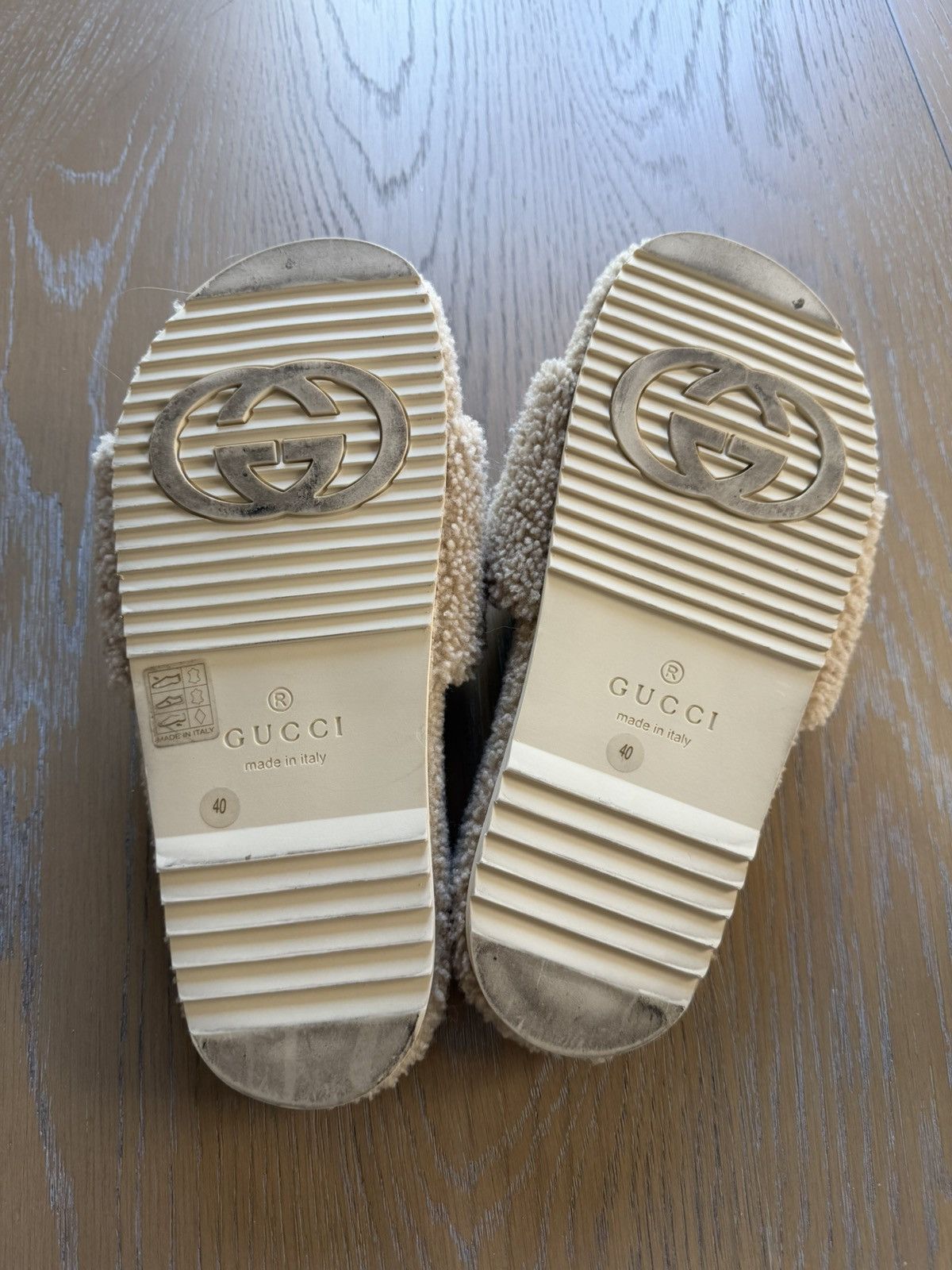 Gucci × The North Face Gucci x The North Face Sherpa Slide Sandals Size US 10 / IT 40 - 3 Thumbnail