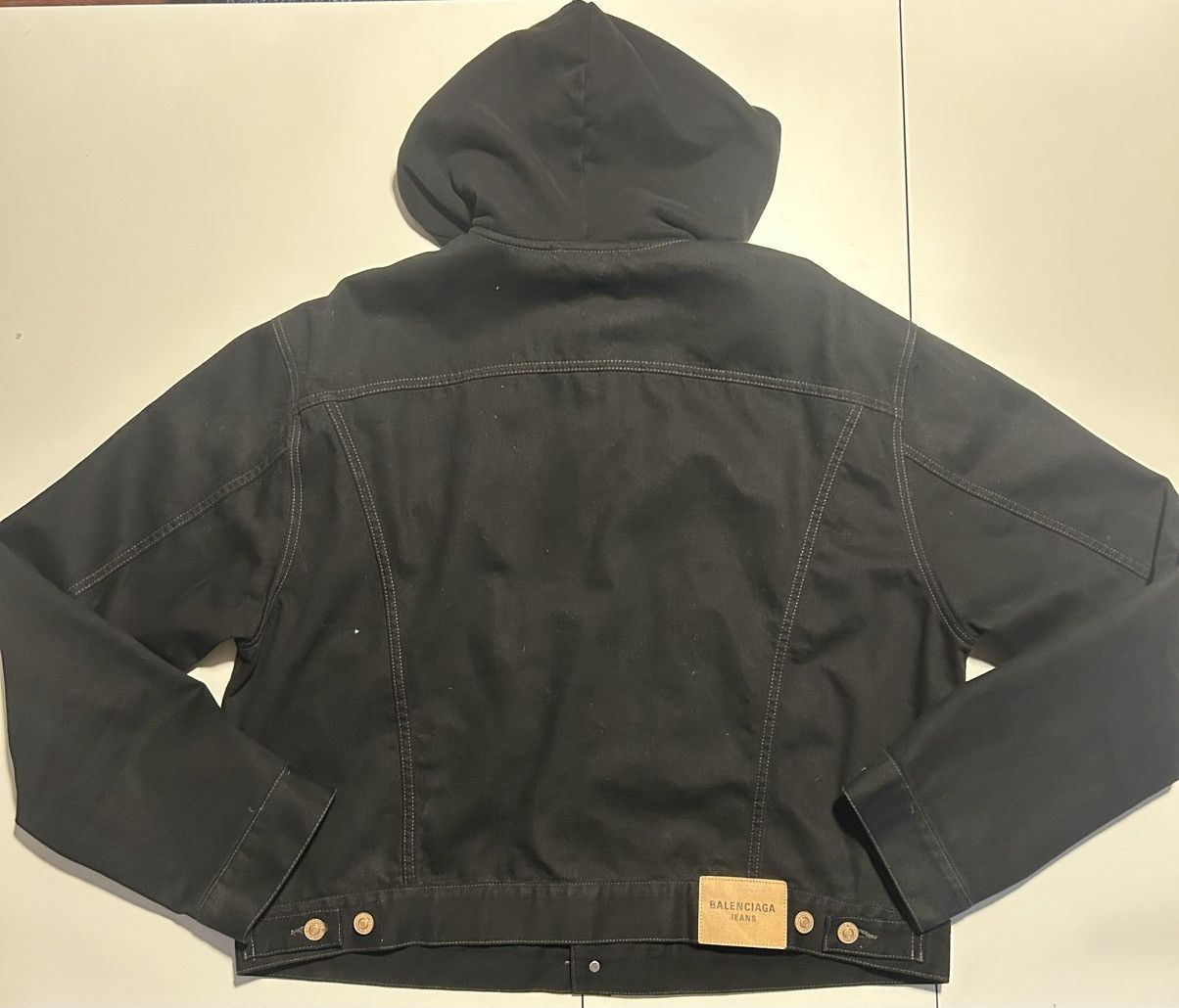 Balenciaga Balenciaga Hooded Denim Jacket Size US L / EU 52-54 / 3 - 4 Thumbnail