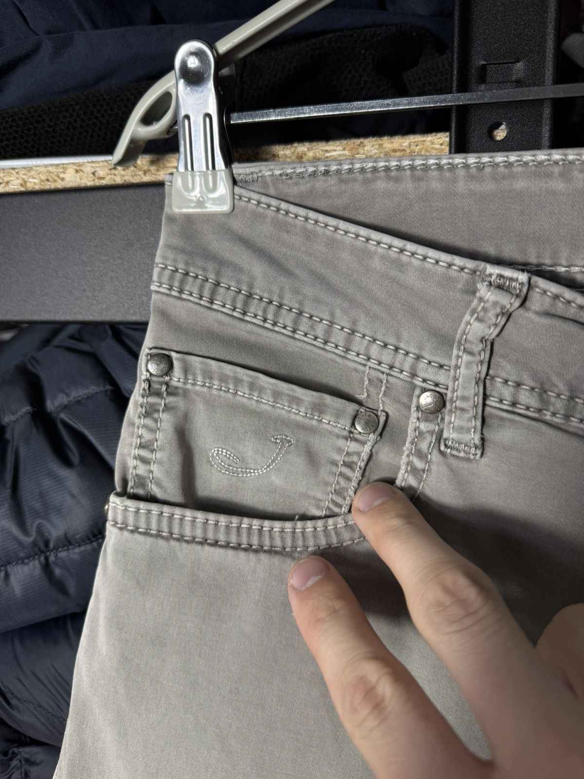 Jacob Cohen Jacob Cohen Jeans Grey Slim Fit Designer Denim Stretch Pants Size US 31 - 10 Thumbnail