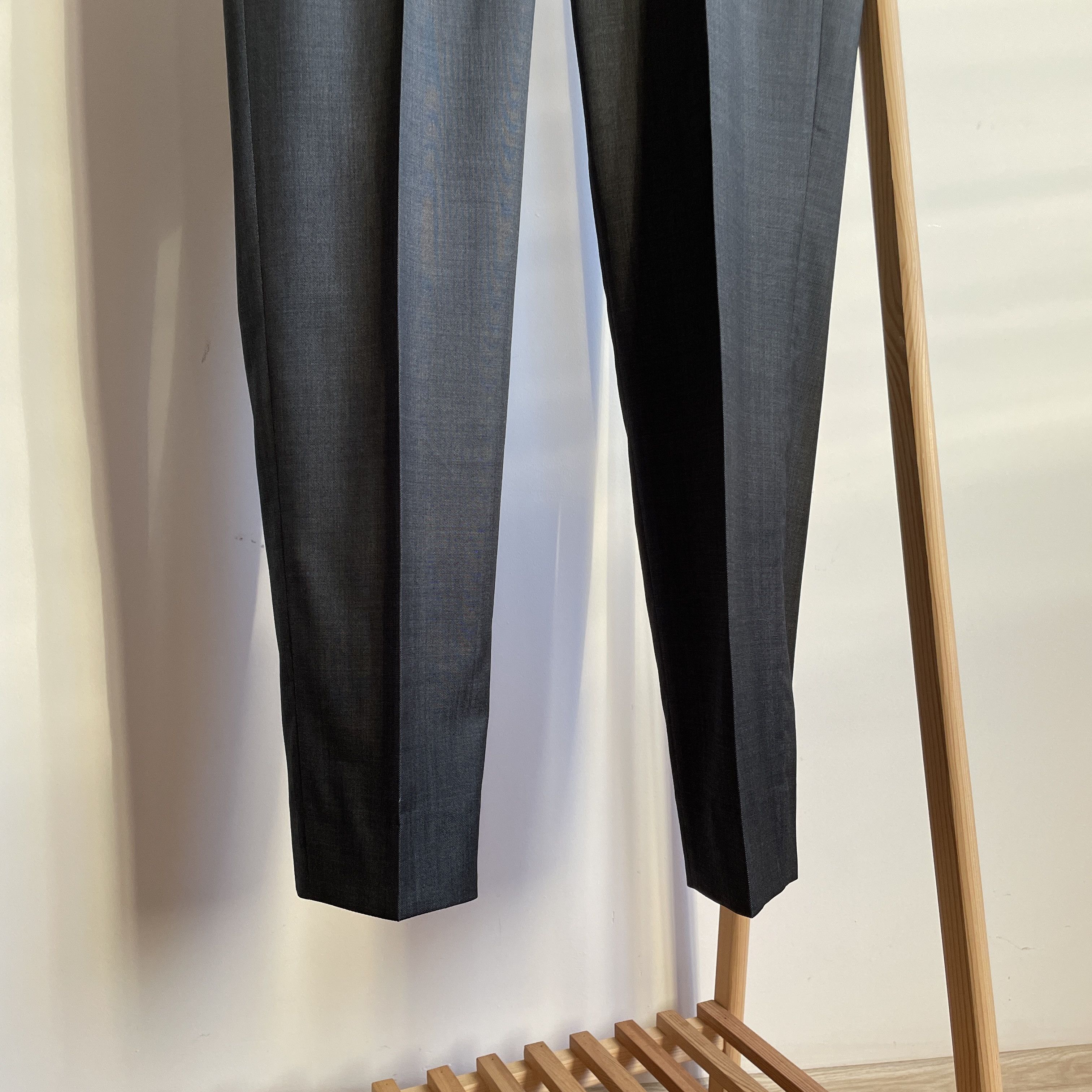 Hackett Hackett Pinhead Charcoal Gray Wool Suit Size EUR48R/UK/US38R Size 38R - 14 Thumbnail