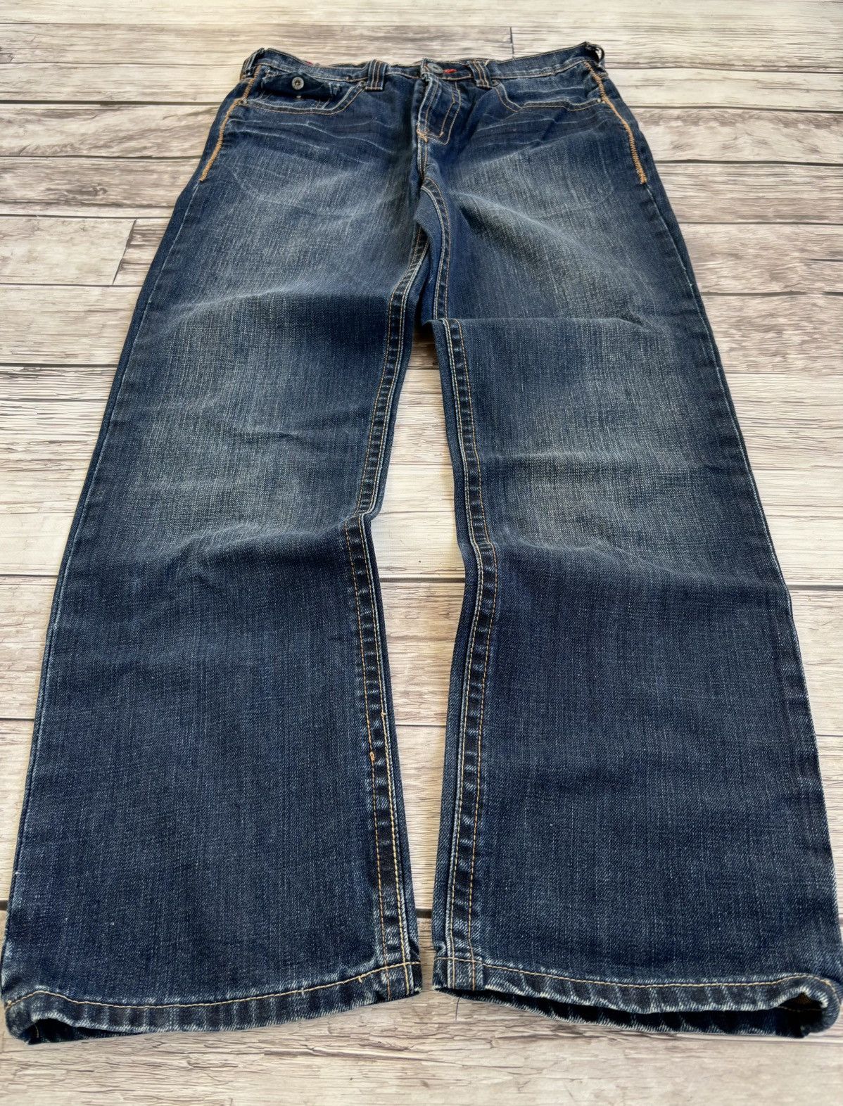 JNCO × Japanese Brand Vintage Baggy Rap sk8 Jnco Style Washed Jeans y2k Size US 32 / EU 48 - 1 Thumbnail