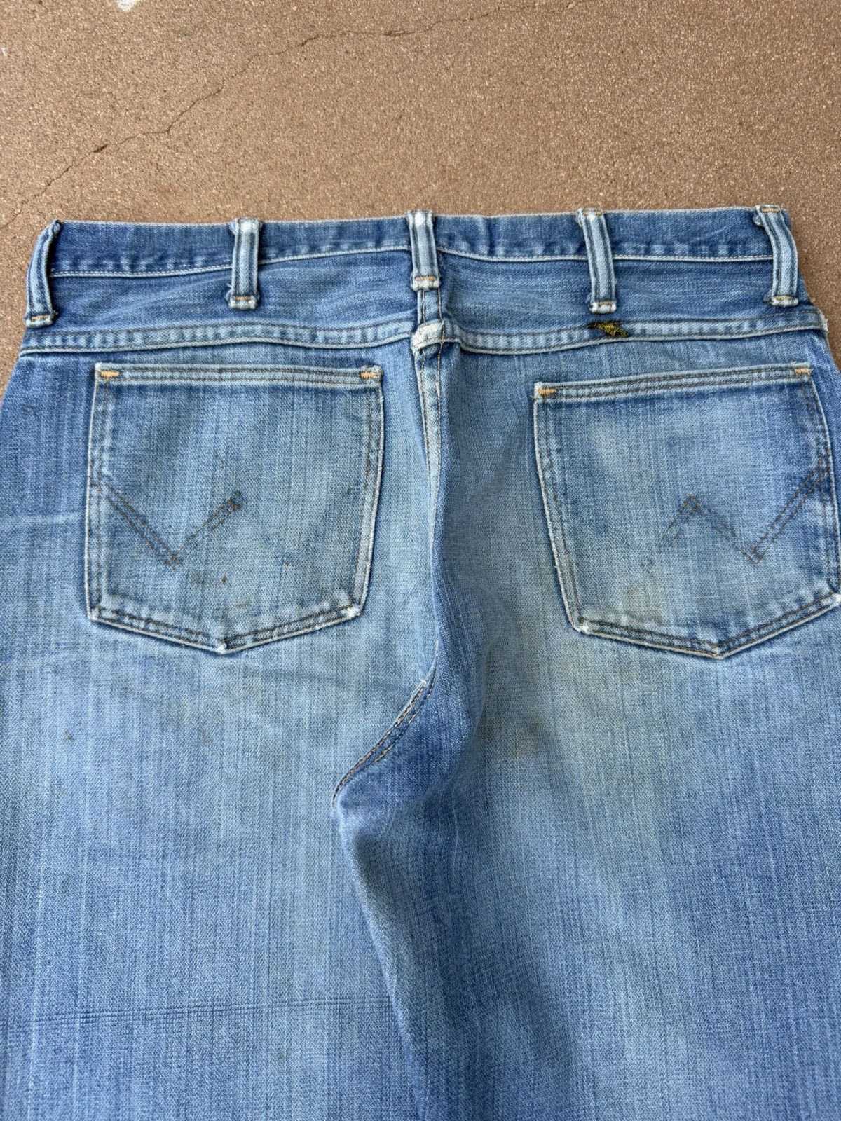 Wrangler Vintage 70’s Wrangler Flare Bootcut Distressed Jeans 32x30 Size US 32 / EU 48 - 7 Thumbnail