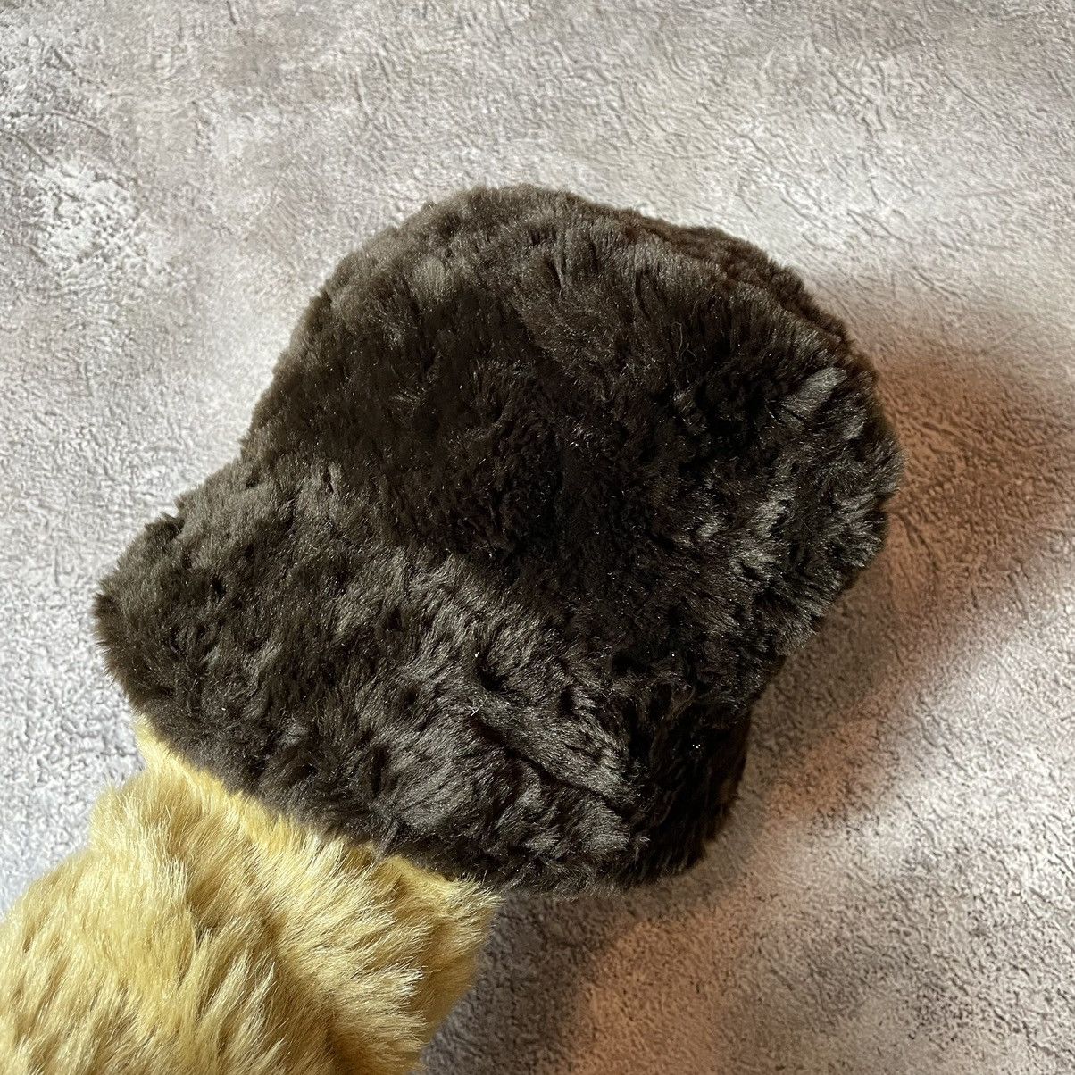 Vintage Vintage 90s Mohair Faux Fur Ushanka Beanie Grunge Black OS Size ONE SIZE - 2 Thumbnail
