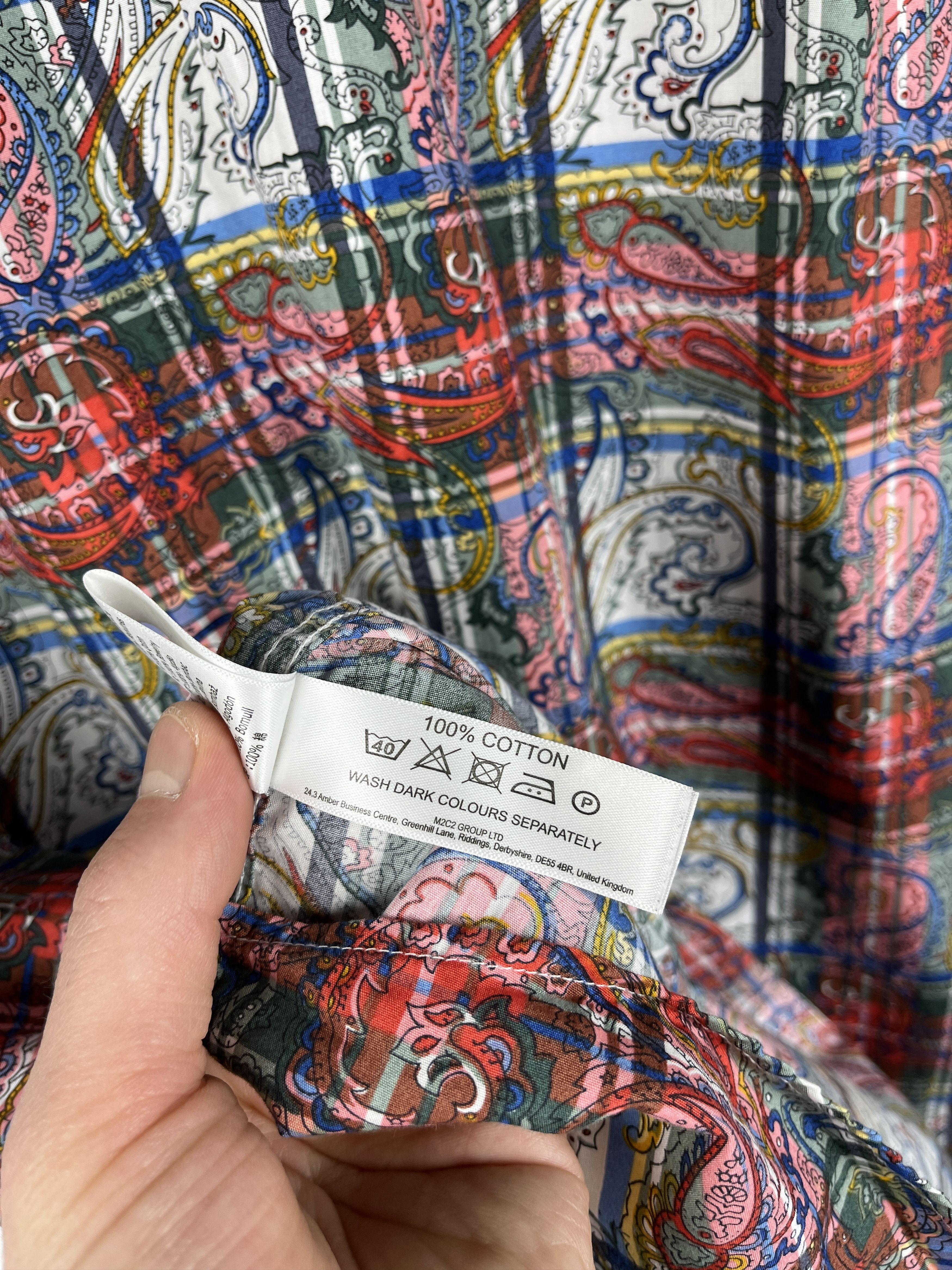 Viyella Viyella Paisley Check Pattern Short Sleeve Shirt Size US L / EU 52-54 / 3 - 11 Thumbnail
