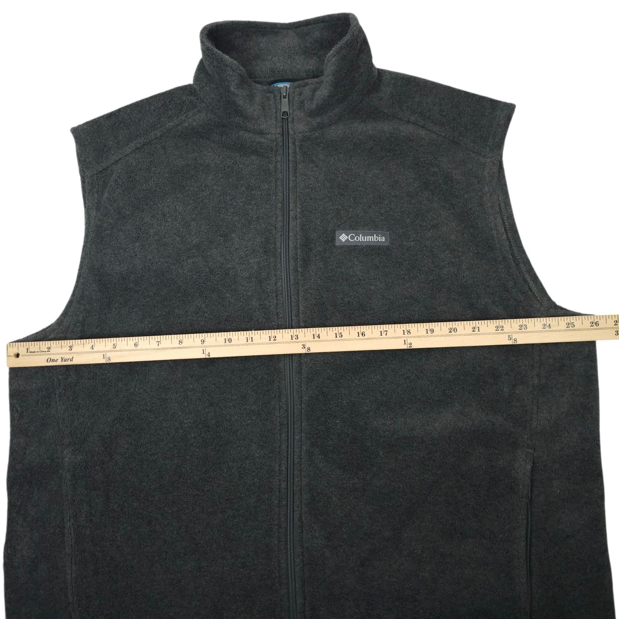 Columbia Columbia Fleece Full Zip Vest Mens XL High Neck Zip Pockets Size US XL / EU 56 / 4 - 3 Thumbnail