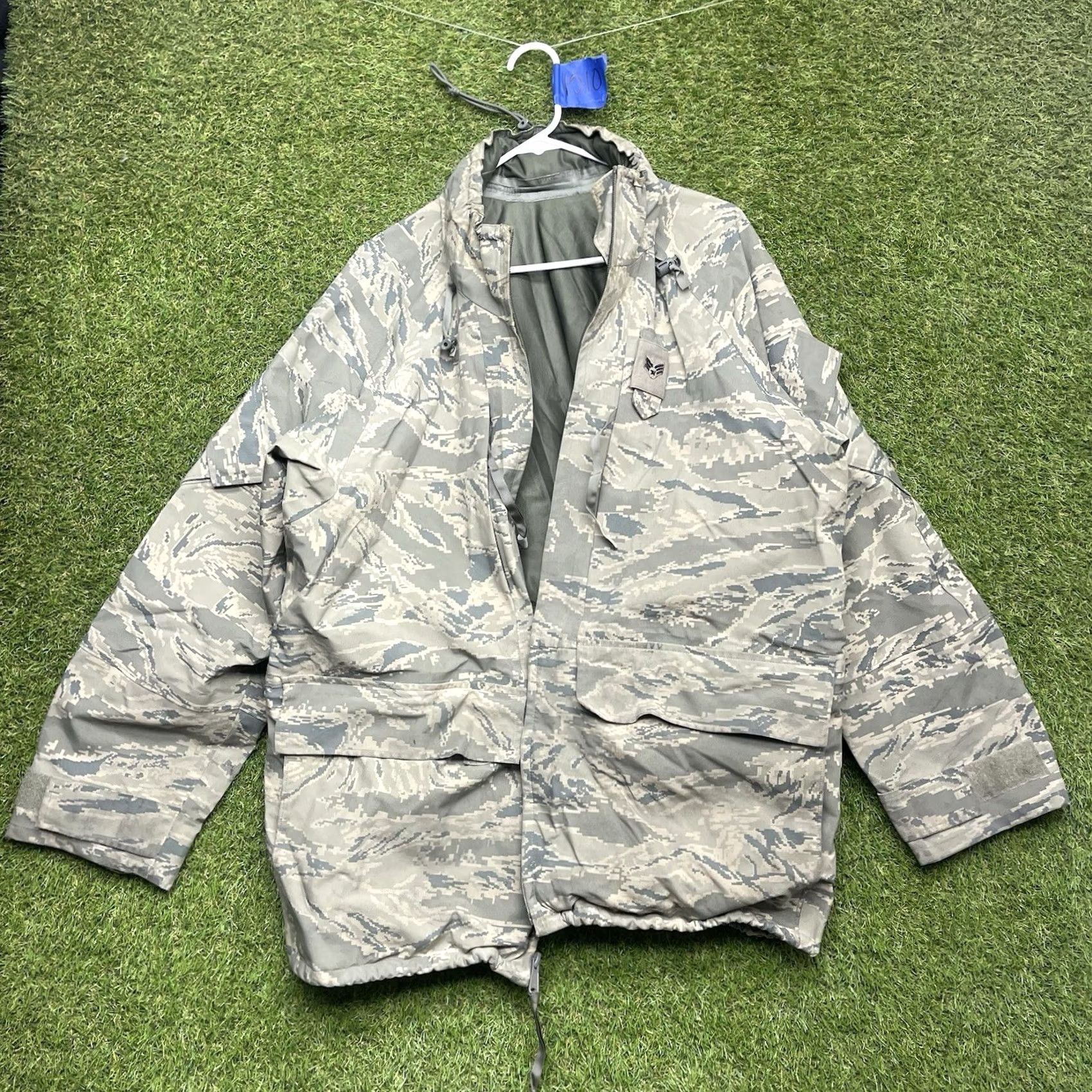 Propper PROPPER US Air Force APECS Parka Jacket Mens L ABU Camo Gore-Tex Liner Hooded Gray Nylon Windproof Military Coat Mens Size US L / EU 52-54 / 3 - 2 Thumbnail