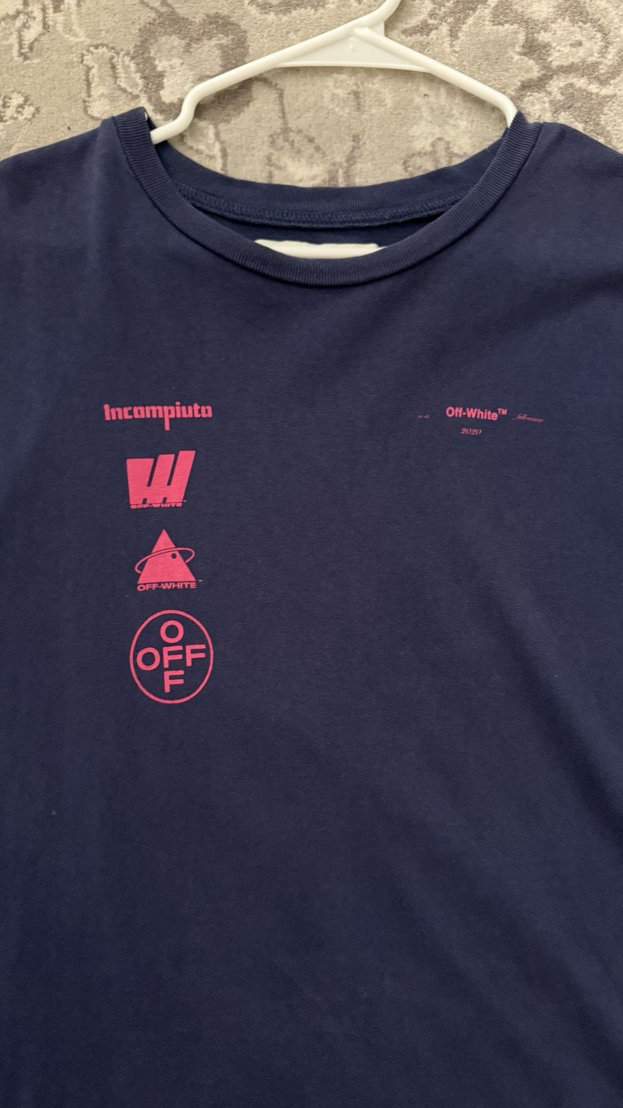Off-White Off-White Incompiuto Graphic T-Shirt Blue Red Size S Size US S / EU 44-46 / 1 - 2 Thumbnail