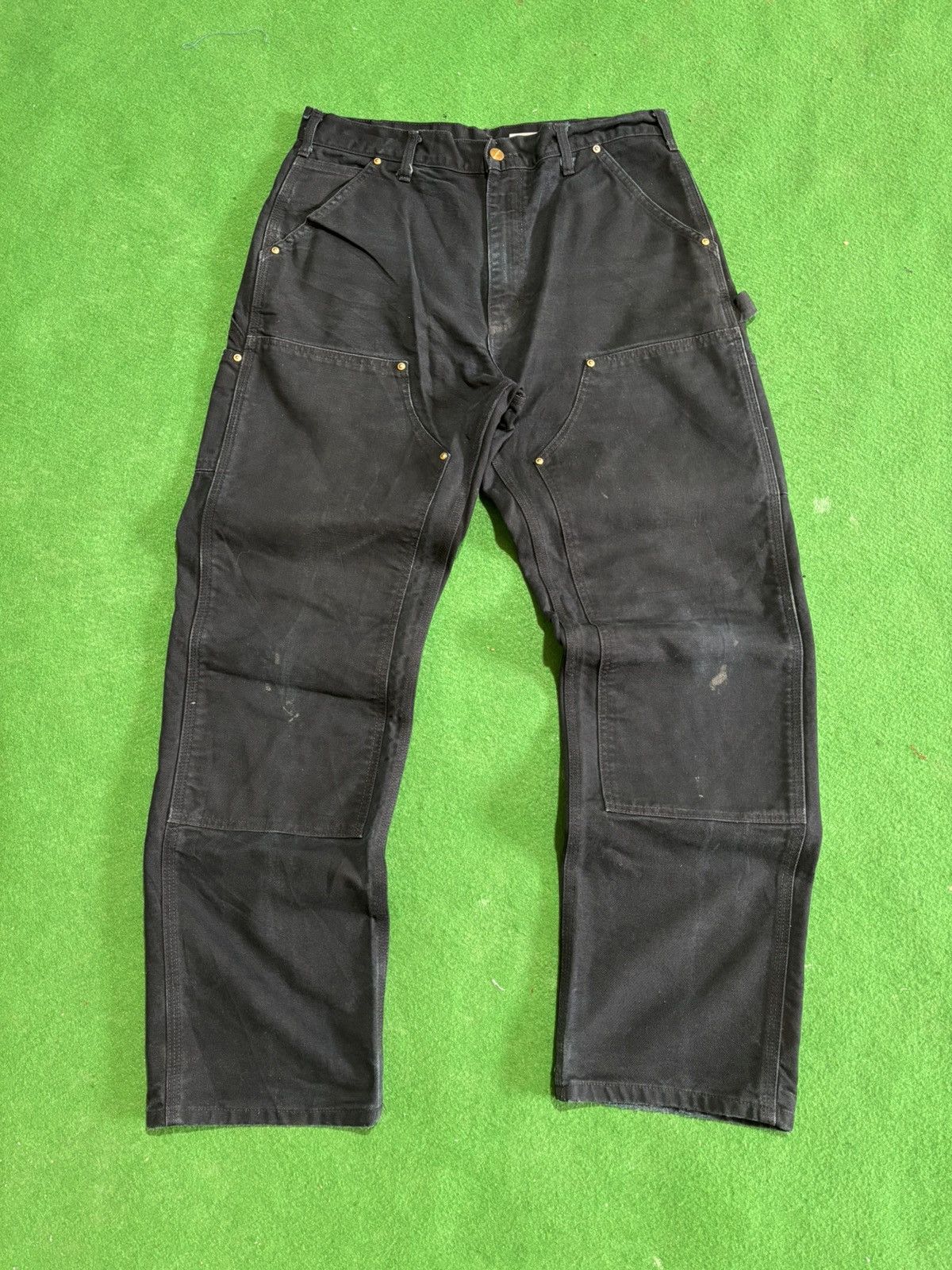 Other CARHARTT RARE BLACK DOUBLLE KNEE (MADE IN USA ) Size US 34 / EU 50 - 2 Thumbnail