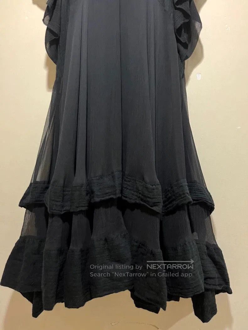 Kenzo Kenzo Silk Wool Black Maxi Dress. Size ONE SIZE - 6 Thumbnail